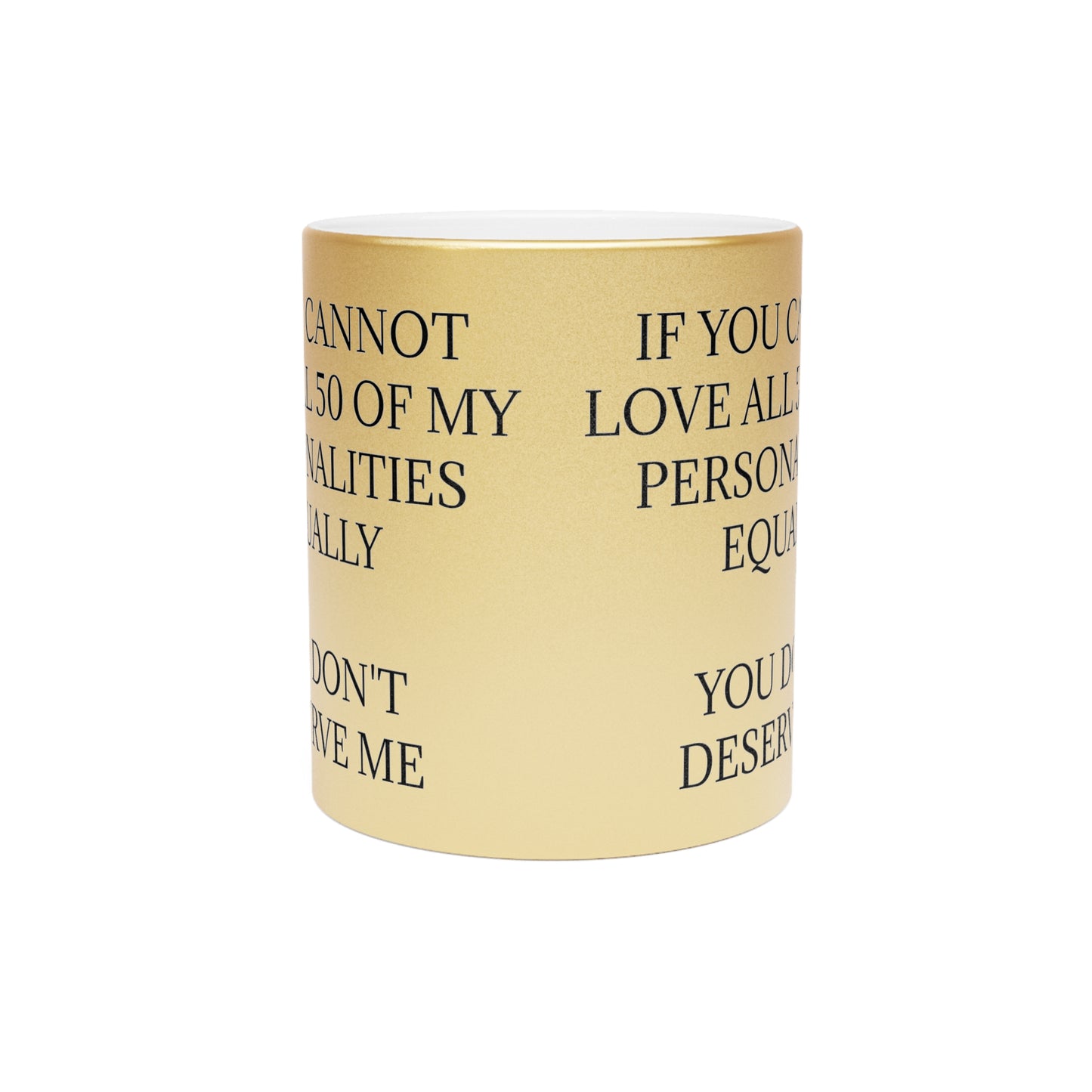 50 Personalities Metallic Coffee Mug