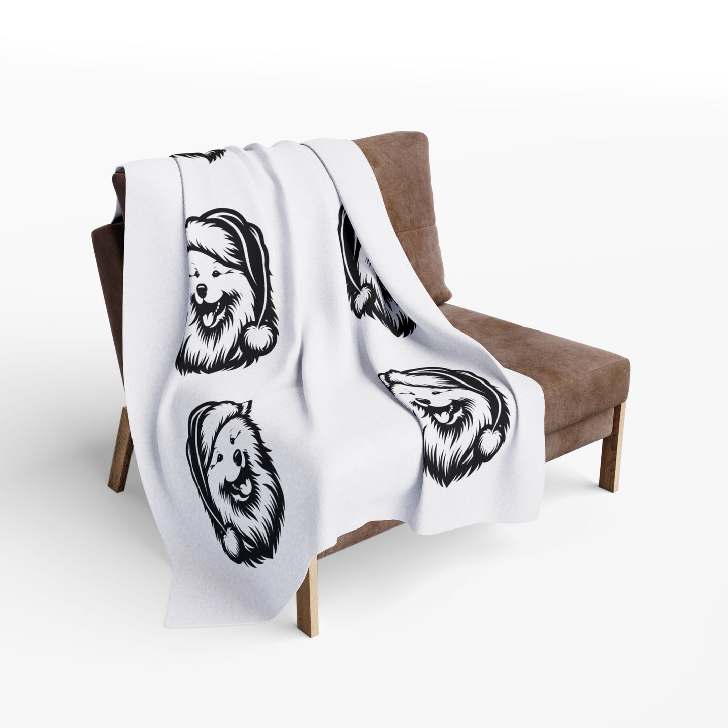 Santa Paws Samoyed Arctic Fleece Blanket