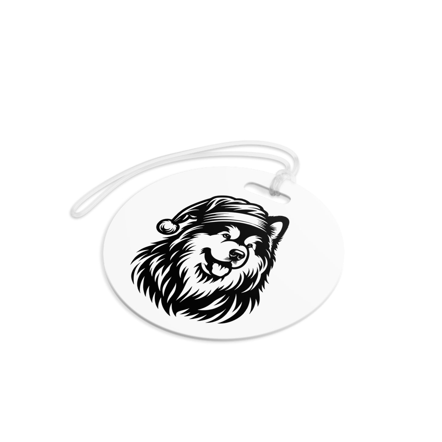 Santa Paws Malamute Luggage Tag
