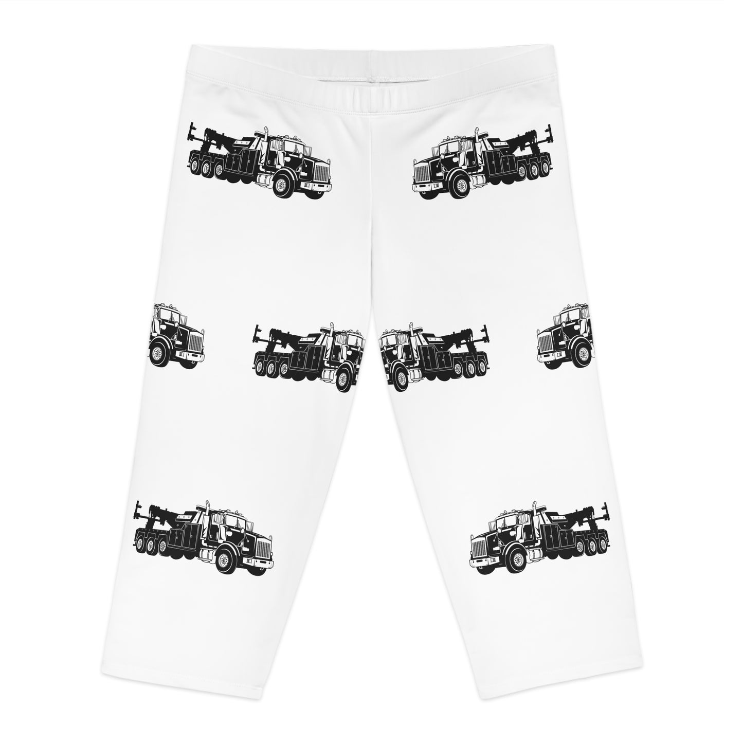 Heavy Tow Truck Women's Capri Leggings