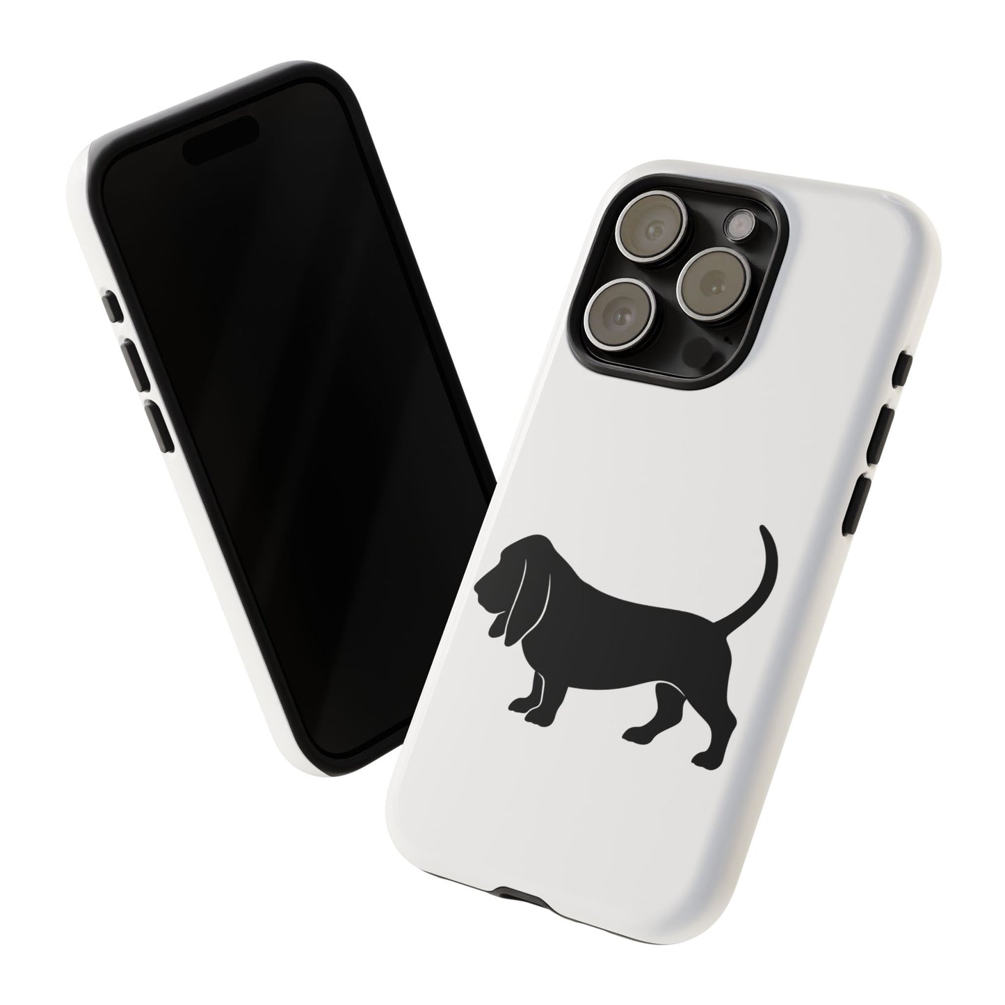 Basset Hound Silhouette iPhone Case