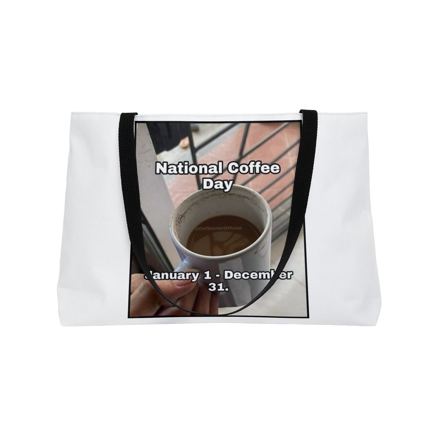 National Coffee Day Weekender Tote Bag