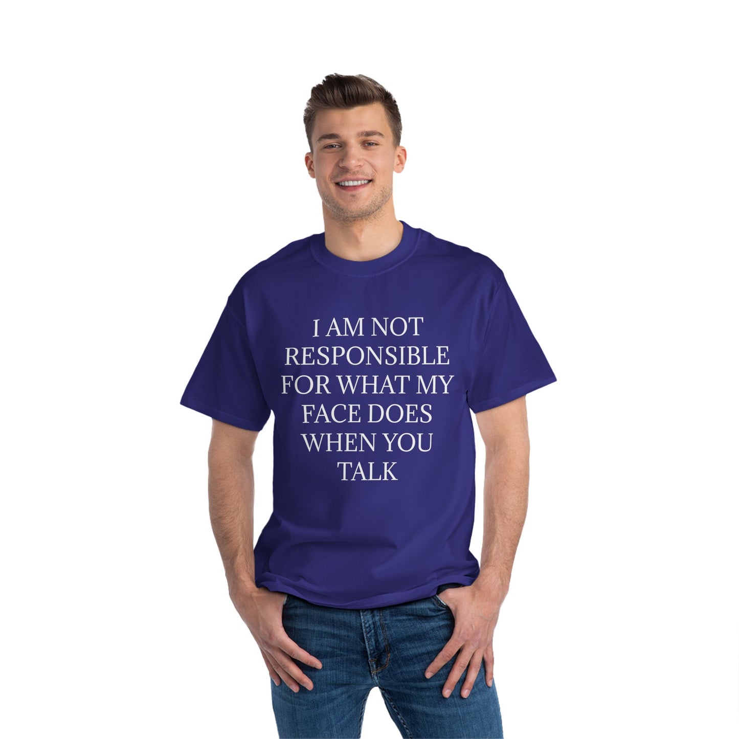 When You Talk Men's Short-Sleeve Crewneck Tee