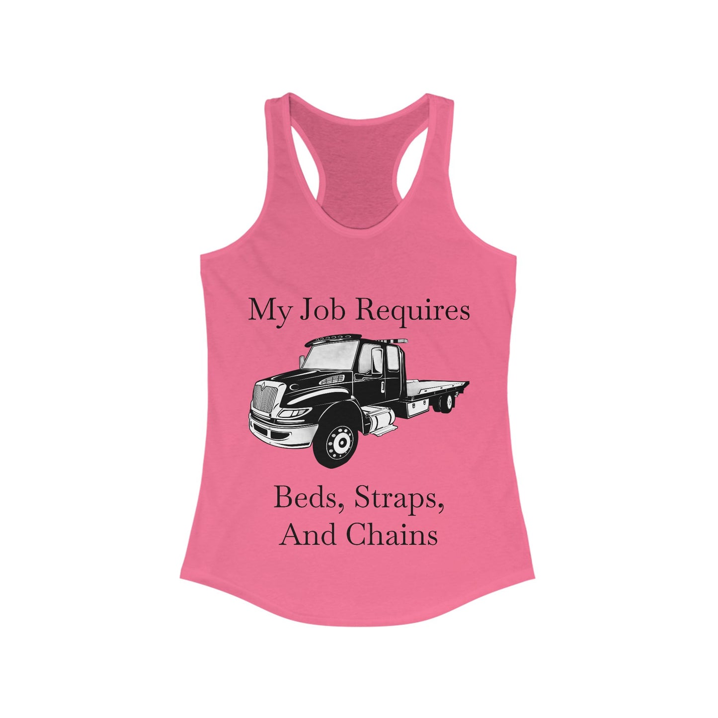 Beds, Straps, And Chains Women's Racerback Tank