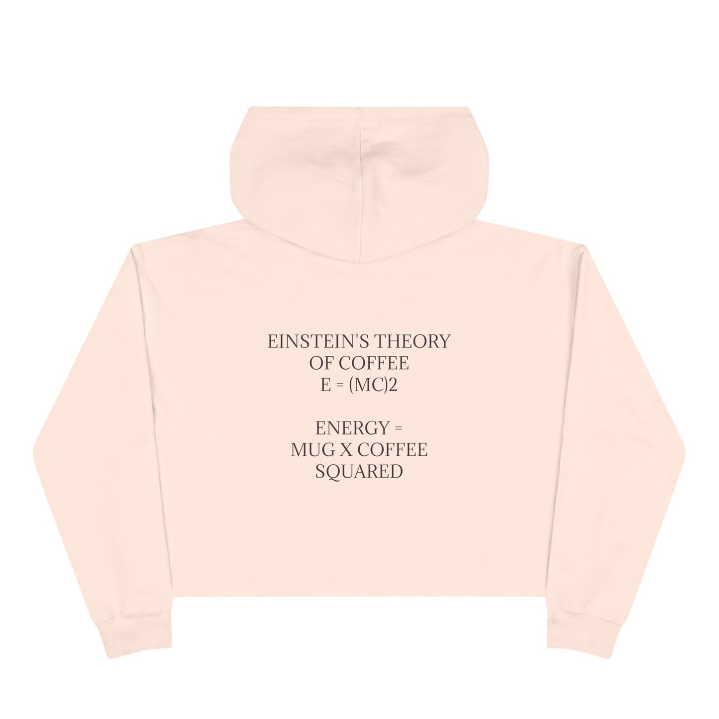 Einstein's Theory Of Coffee Women's Crop Hoodie