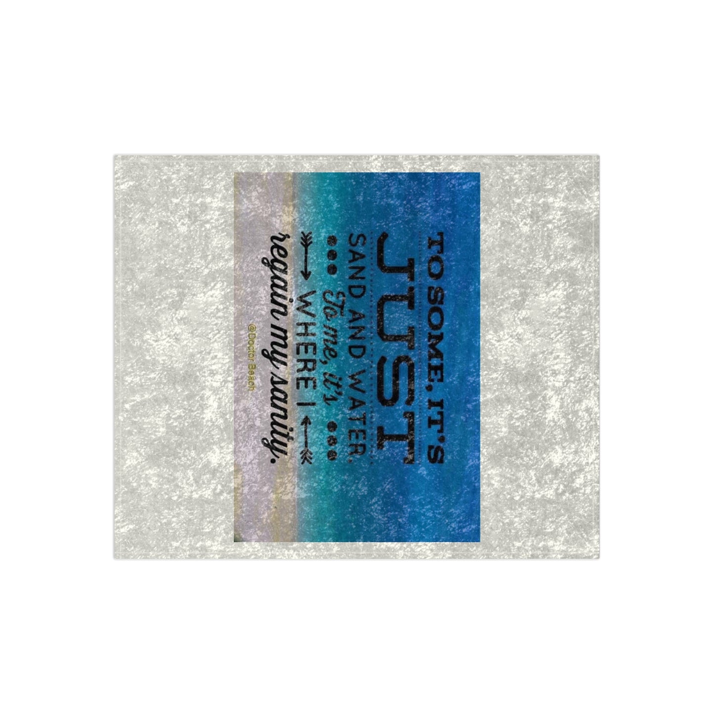 Dr. Beach Crushed Velvet Blanket