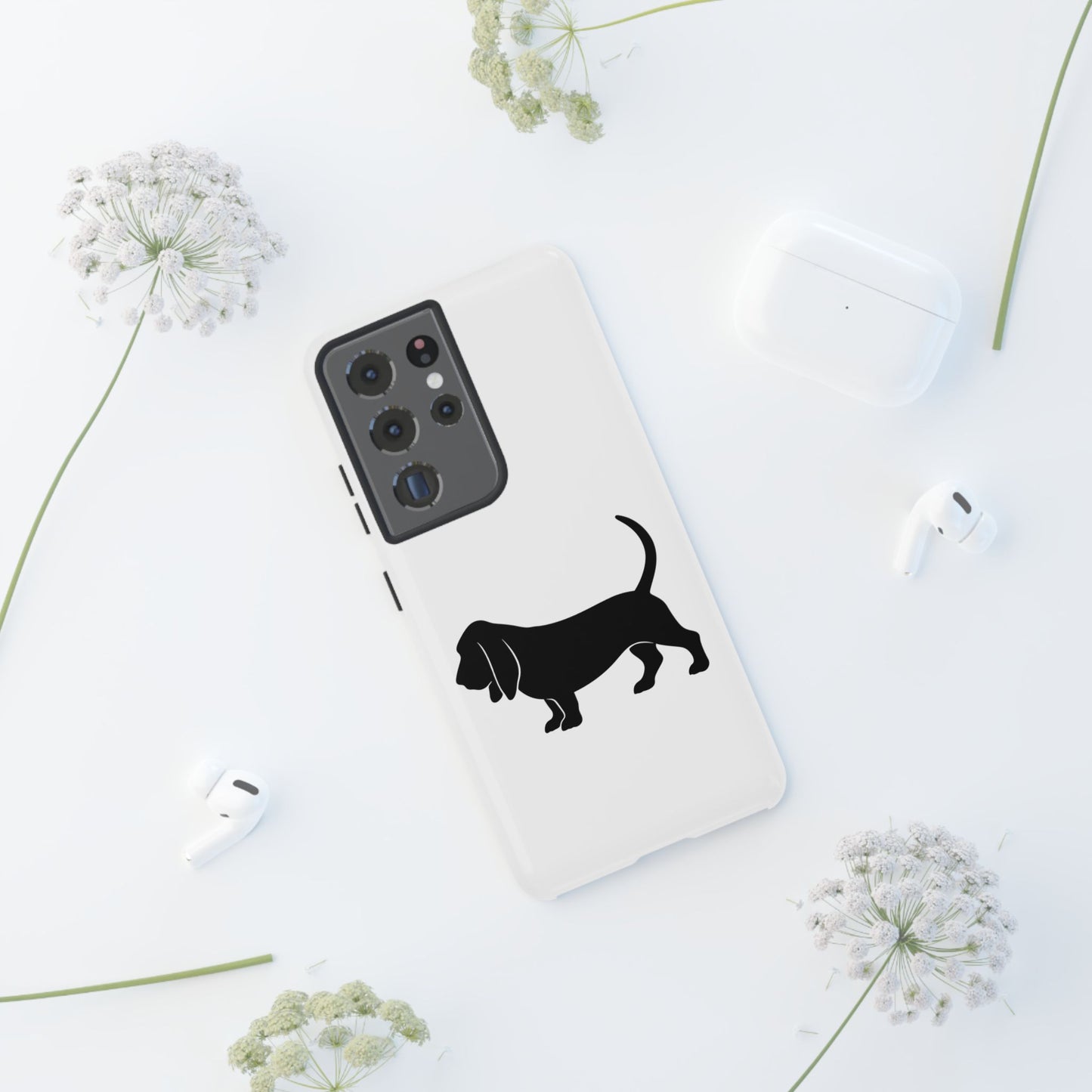 Basset Hound Silhouette Samsung Case