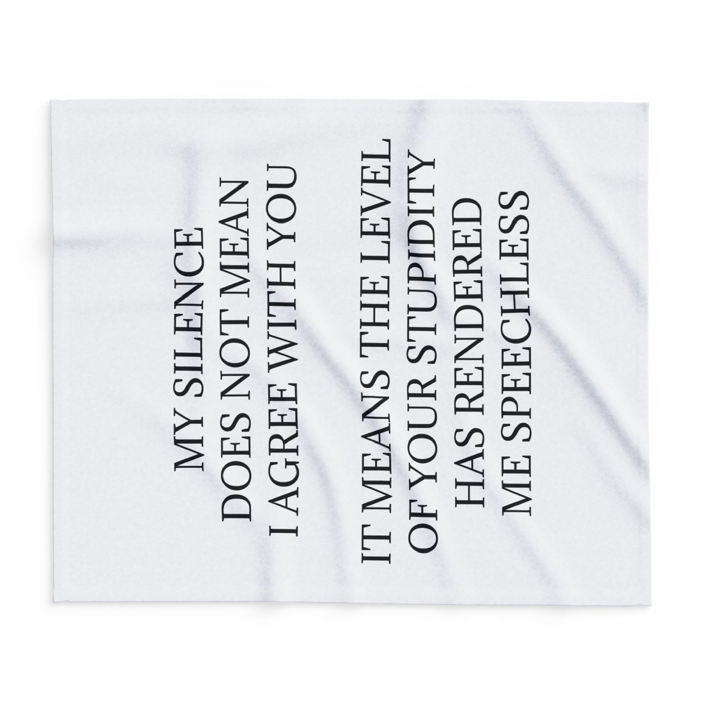 Speechless Arctic Fleece Blanket