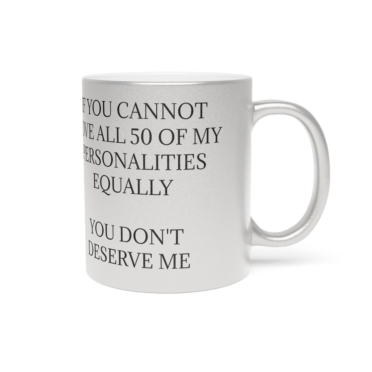 50 Personalities Metallic Coffee Mug