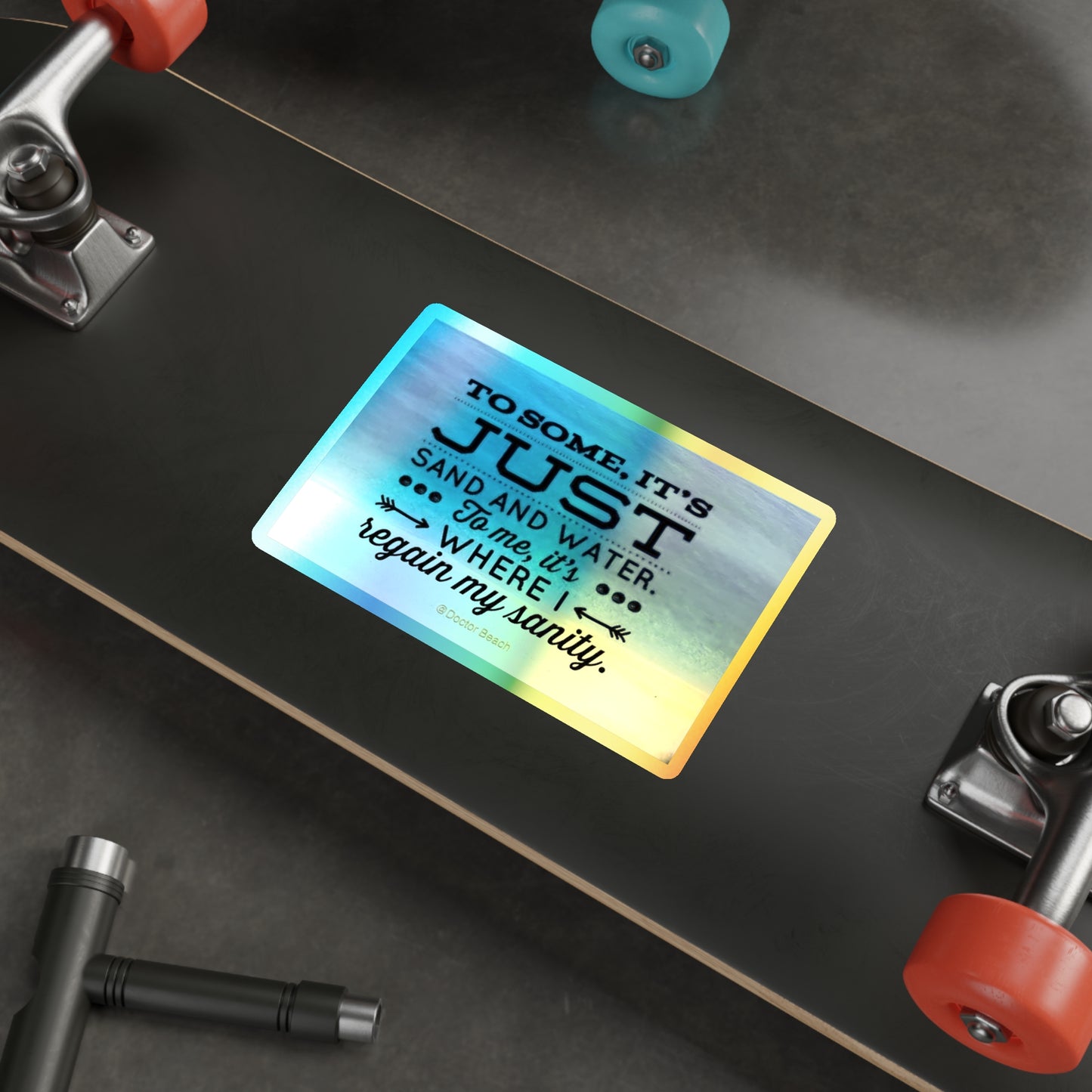 Dr. Beach Holographic Sticker