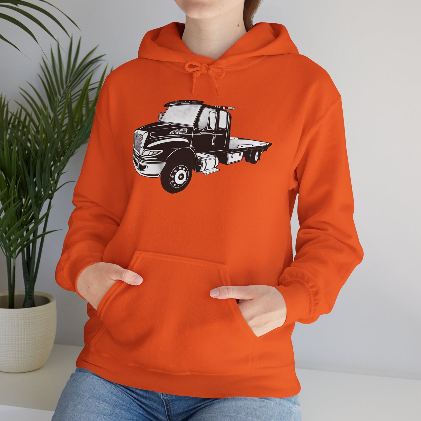 Flatbed Tow Truck Unisex Hoodie