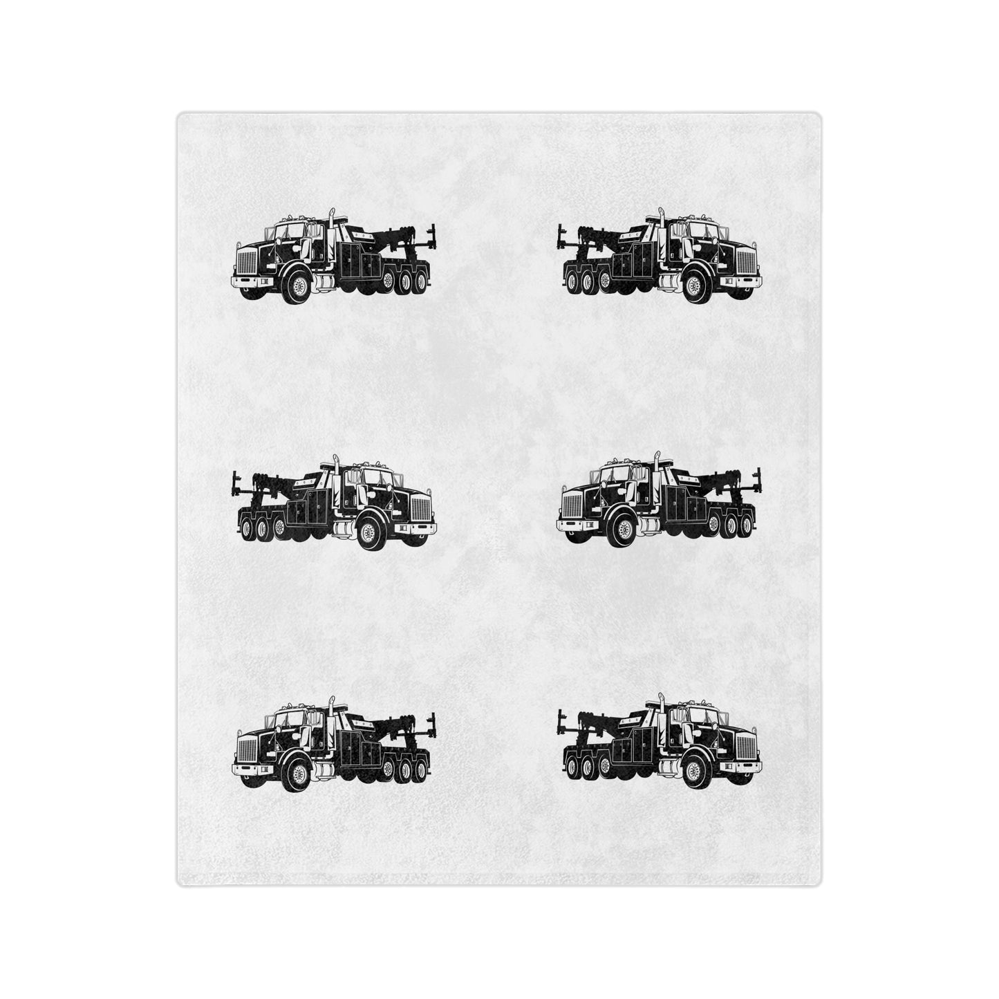 Heavy Tow Truck Velveteen Microfiber Blanket