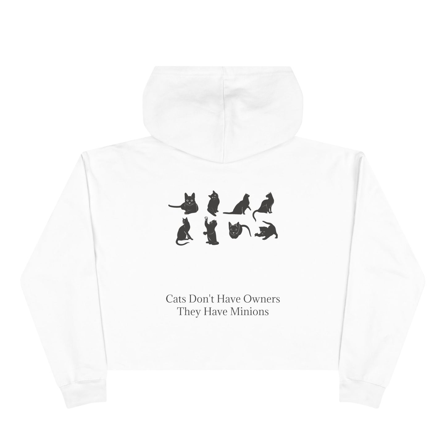 Cat Minions Women's Crop Hoodie