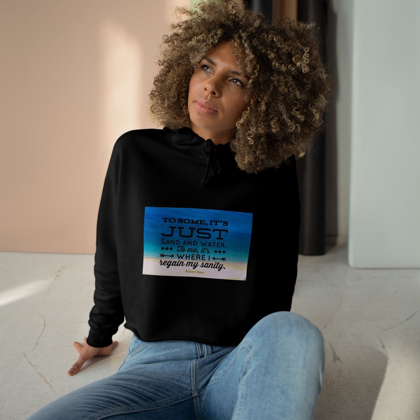 Dr. Beach Women's Crop Hoodie