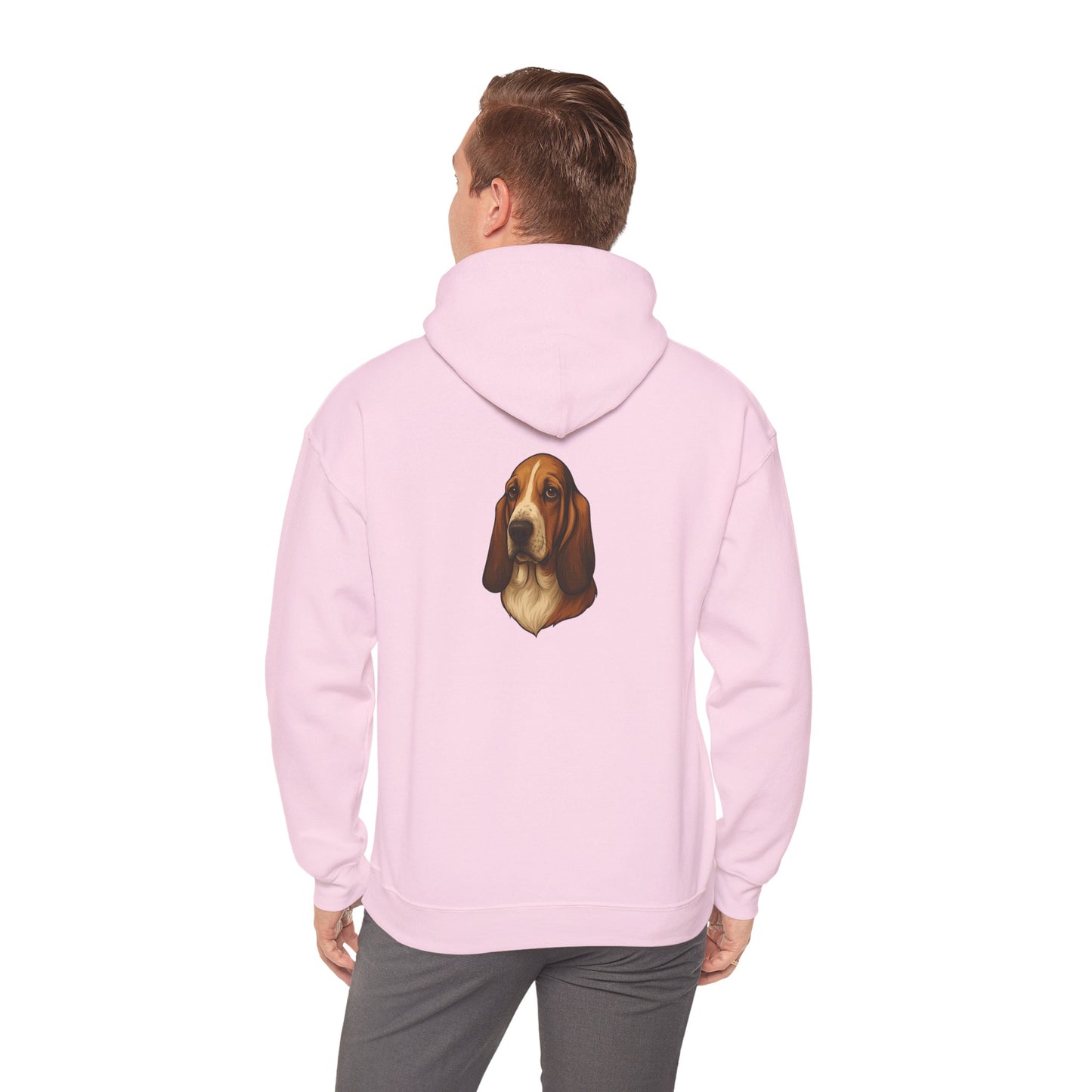 Basset Hound Head Unisex Hoodie