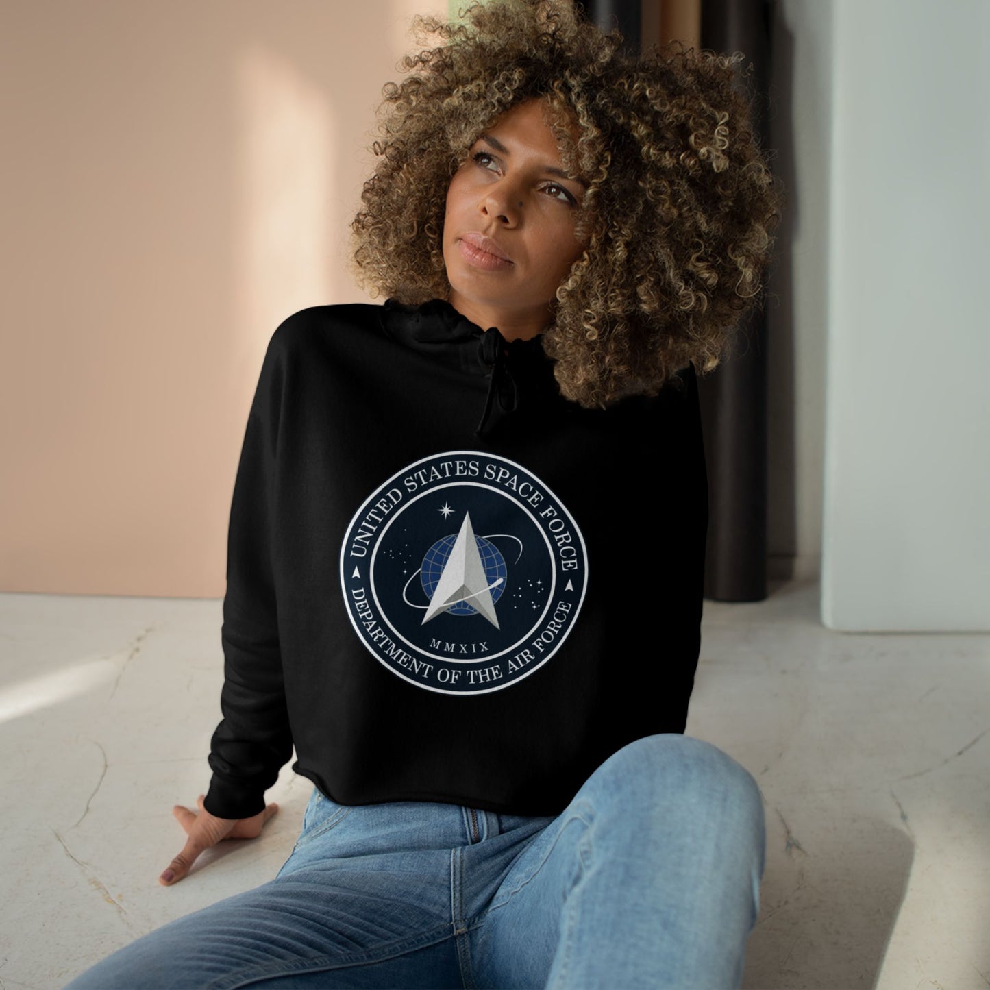 US Space Force Women's Crop Hoodie