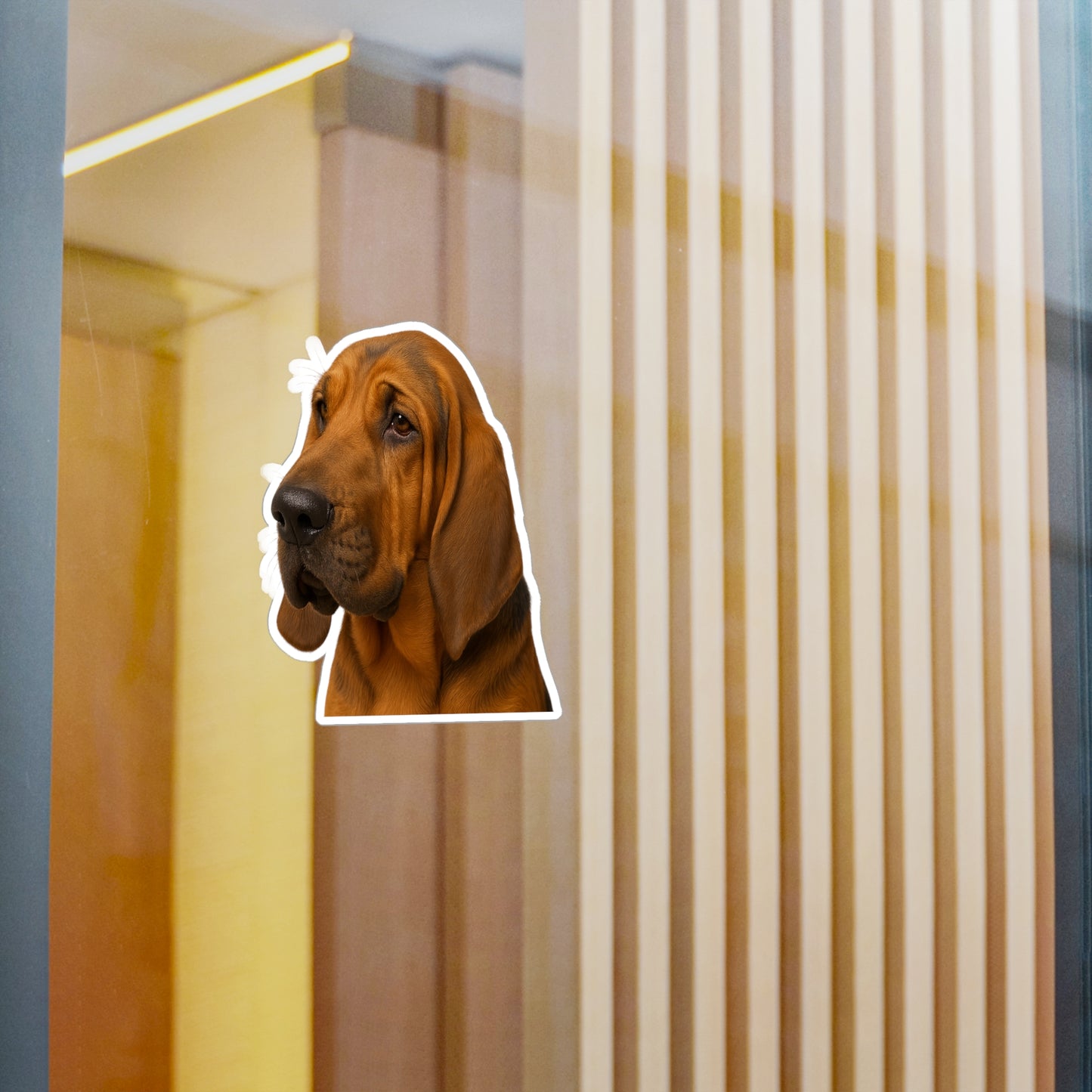 Bloodhound Head Vinyl Decal