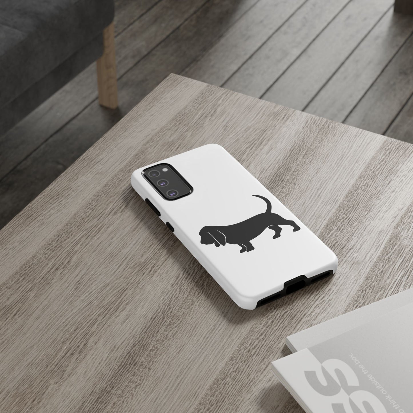 Basset Hound Silhouette Samsung Case