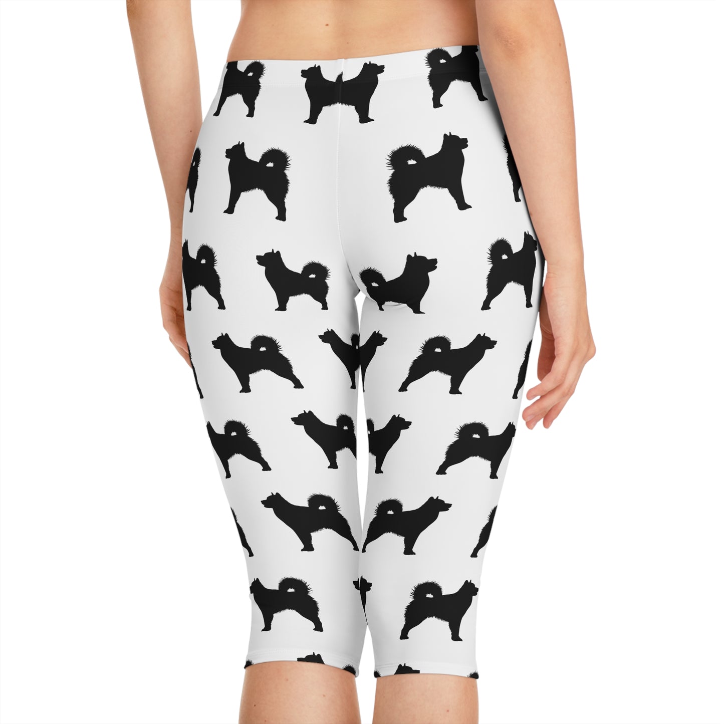 Malamute Silhouette Women's Capri Leggings