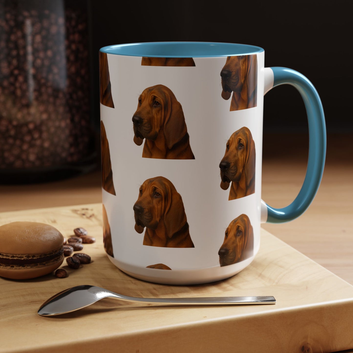Bloodhound Head 2-Tone Coffee Mug