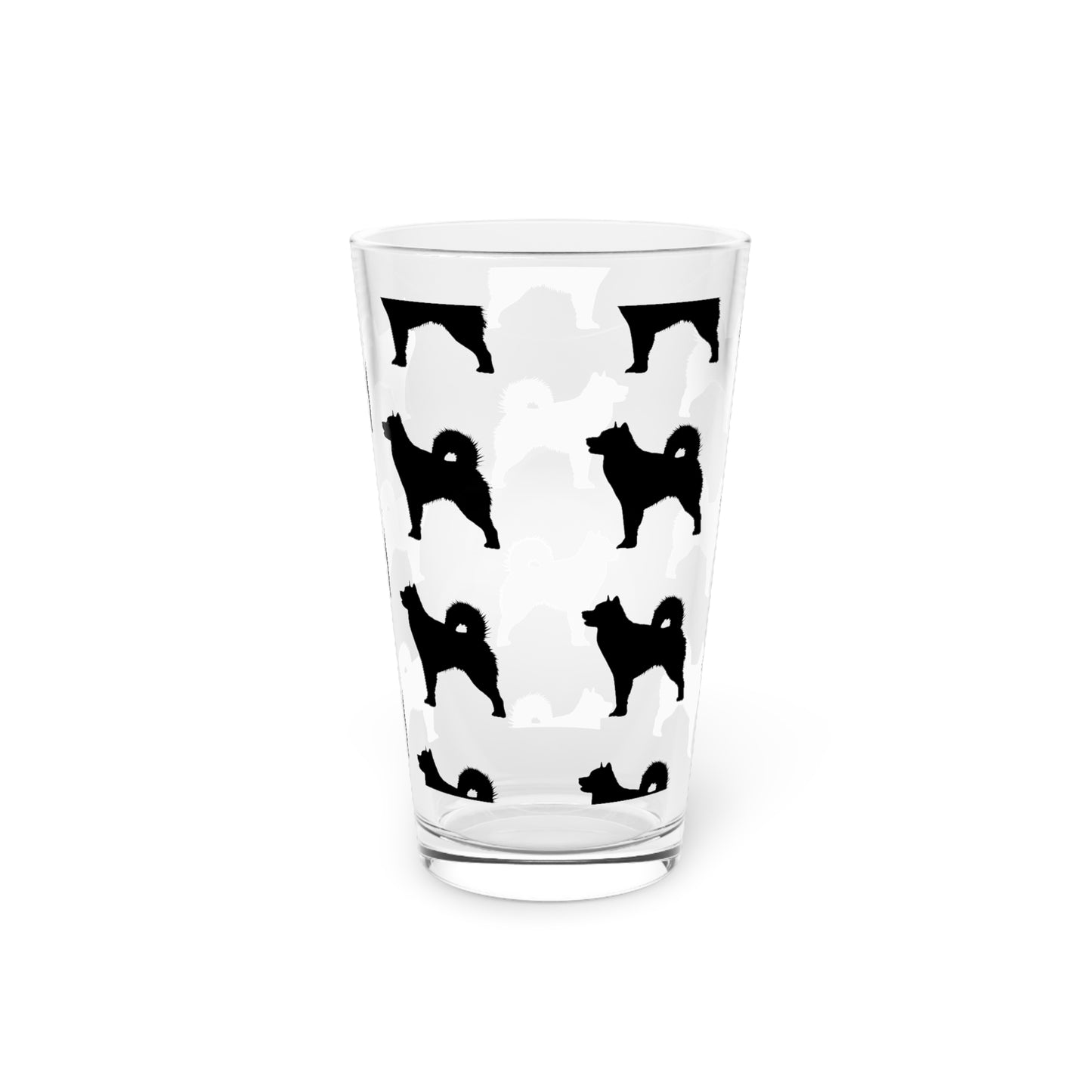 Malamute Silhouette Drinking Glass