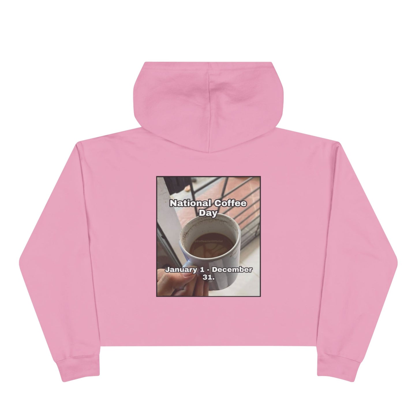 National Coffee Day Women's Crop Hoodie