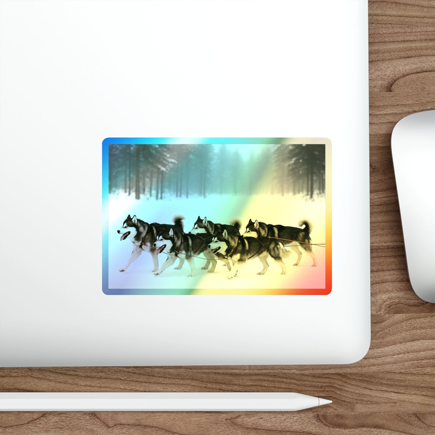 Mush On Holographic Sticker