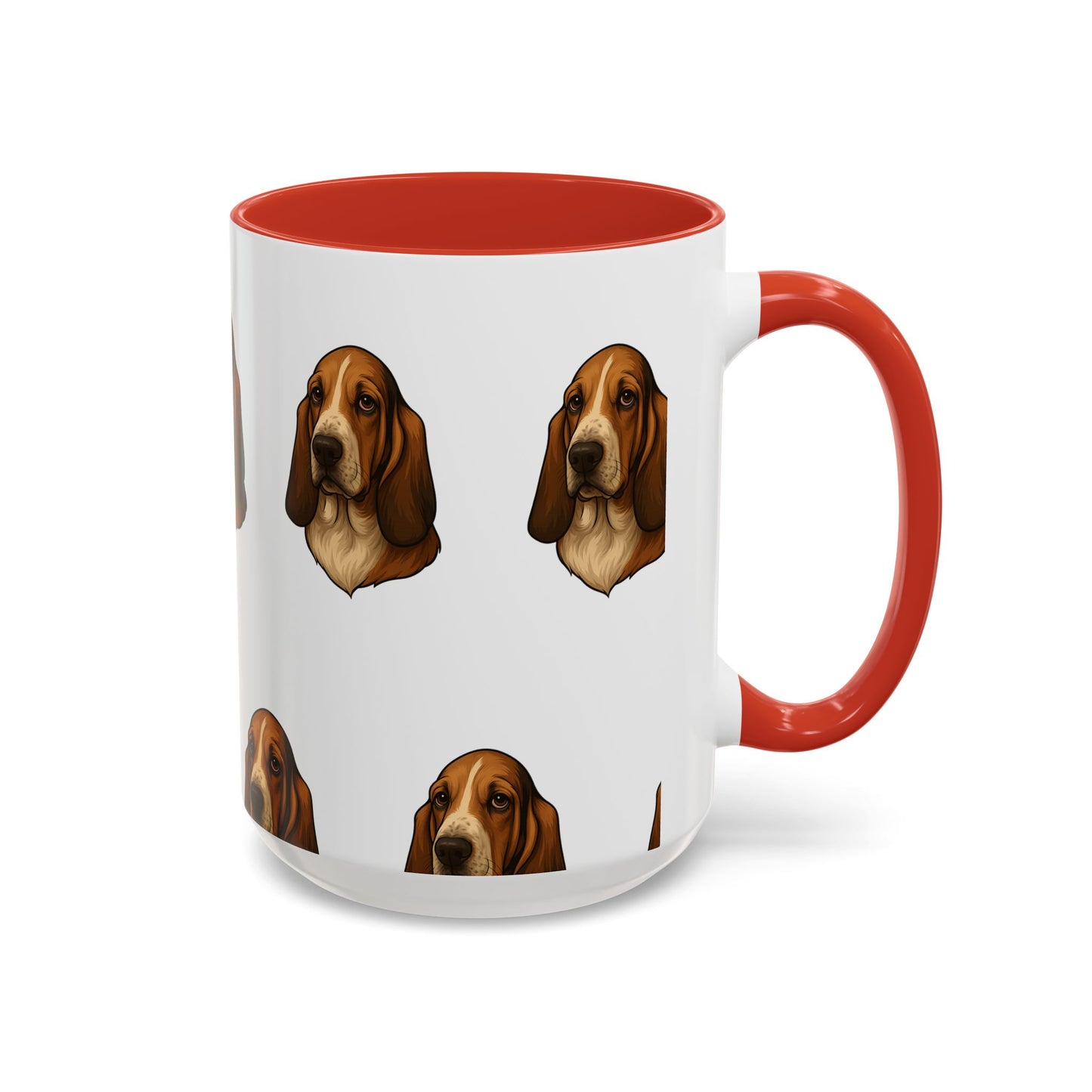 Basset Hound Head 2-Tone Coffee Mug