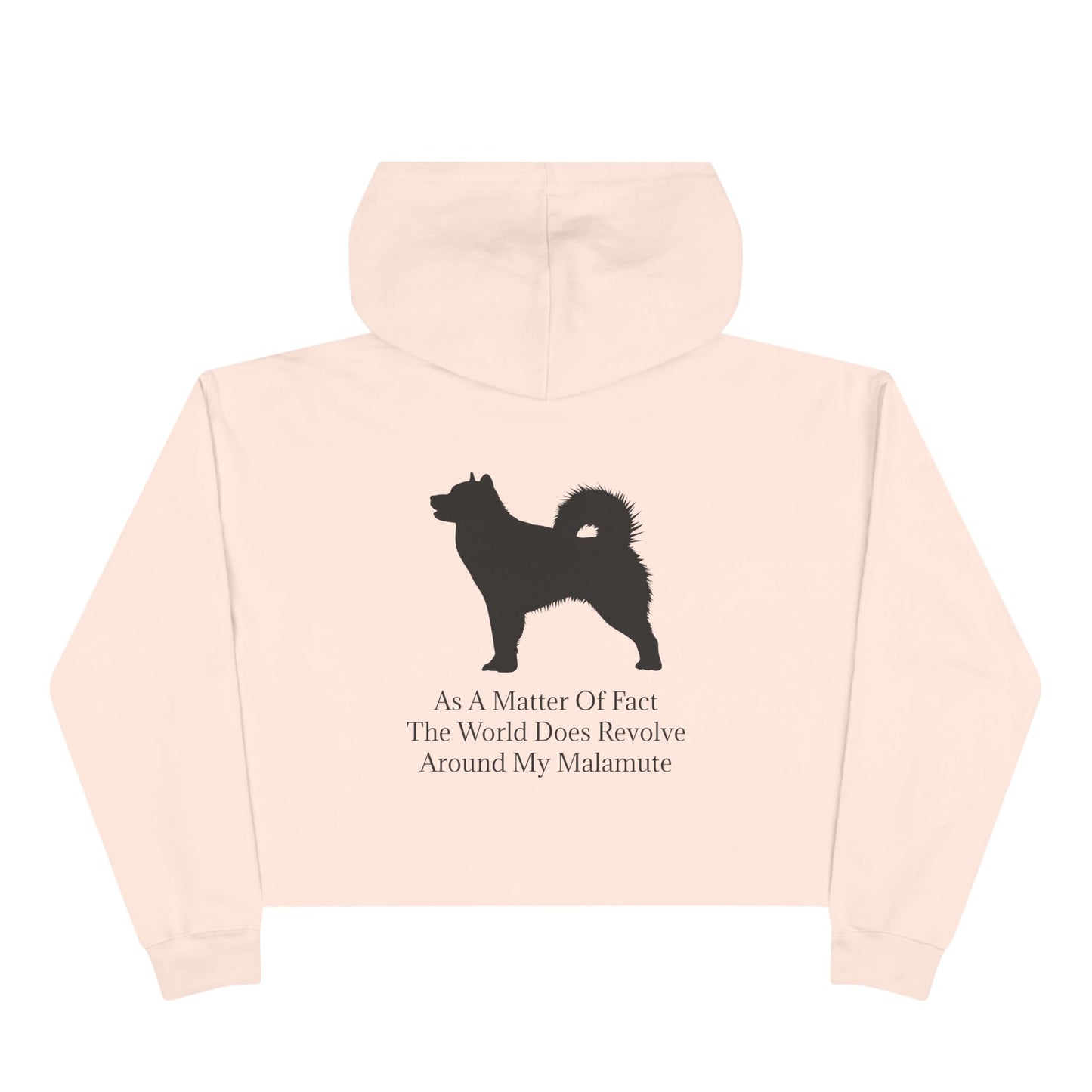 Matter Of Fact Malamute Women's Crop Hoodie