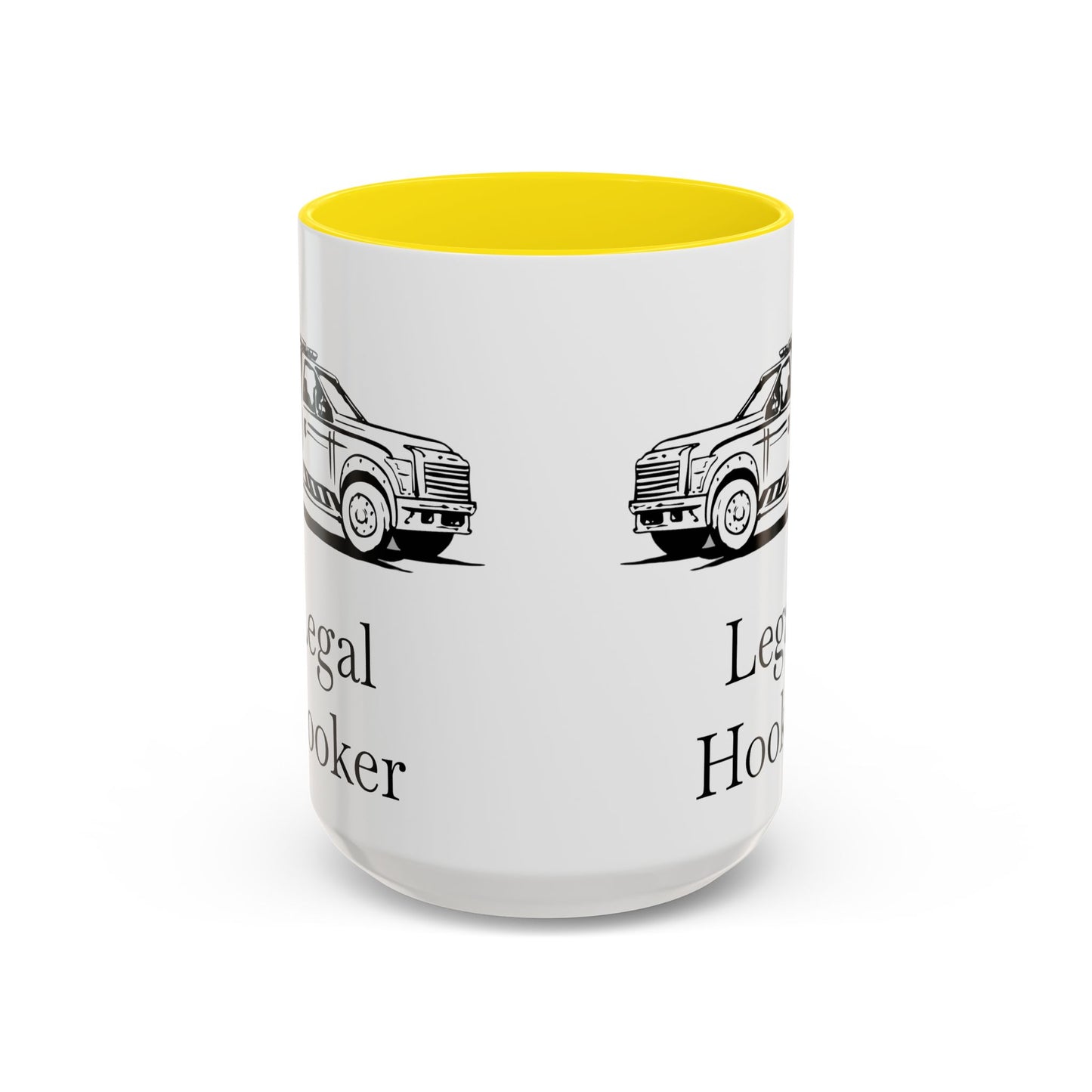 Legal H**ker Wheel Lift Tow Truck 2-Tone Coffee Mug