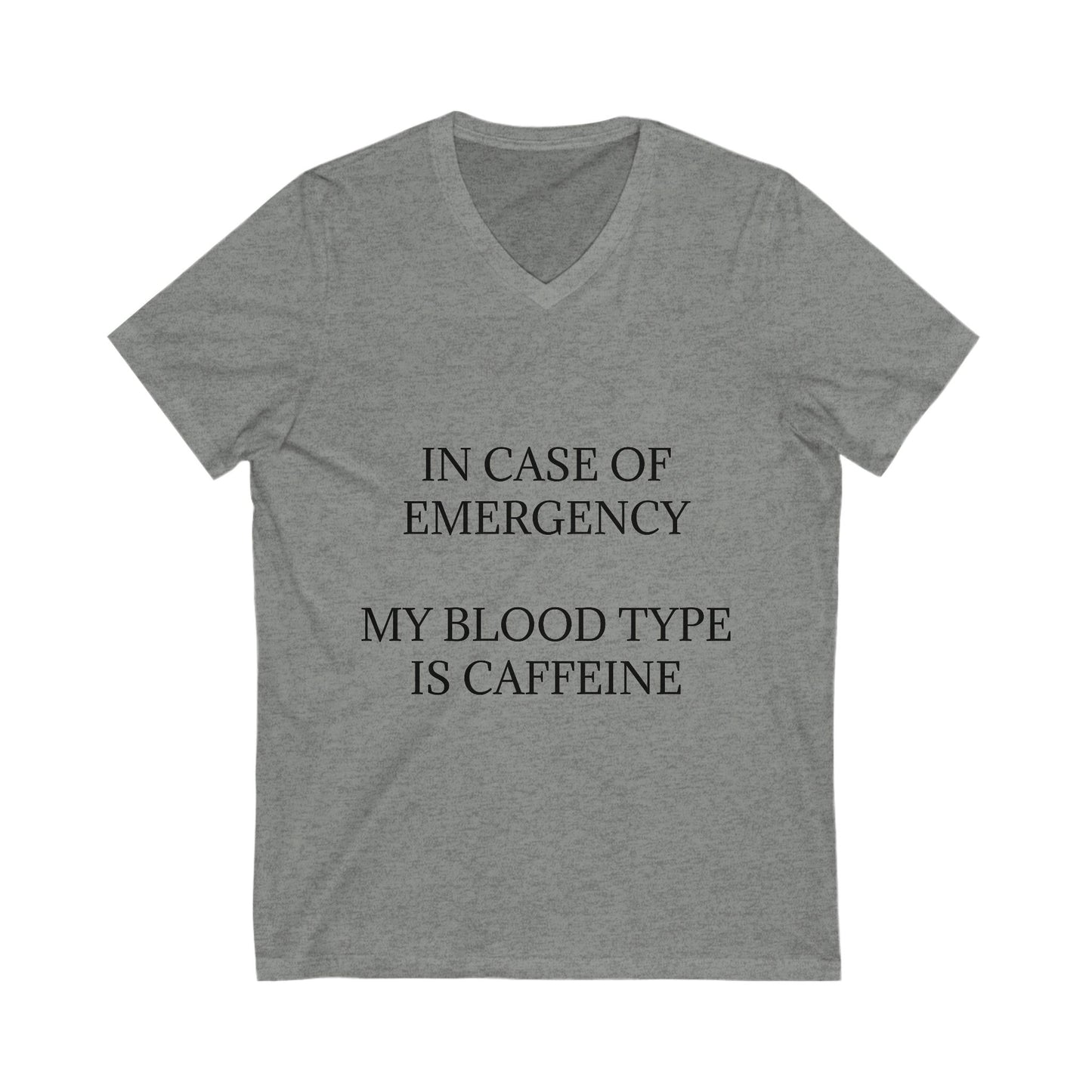 Blood Type Unisex Short Sleeve V-Neck Tee