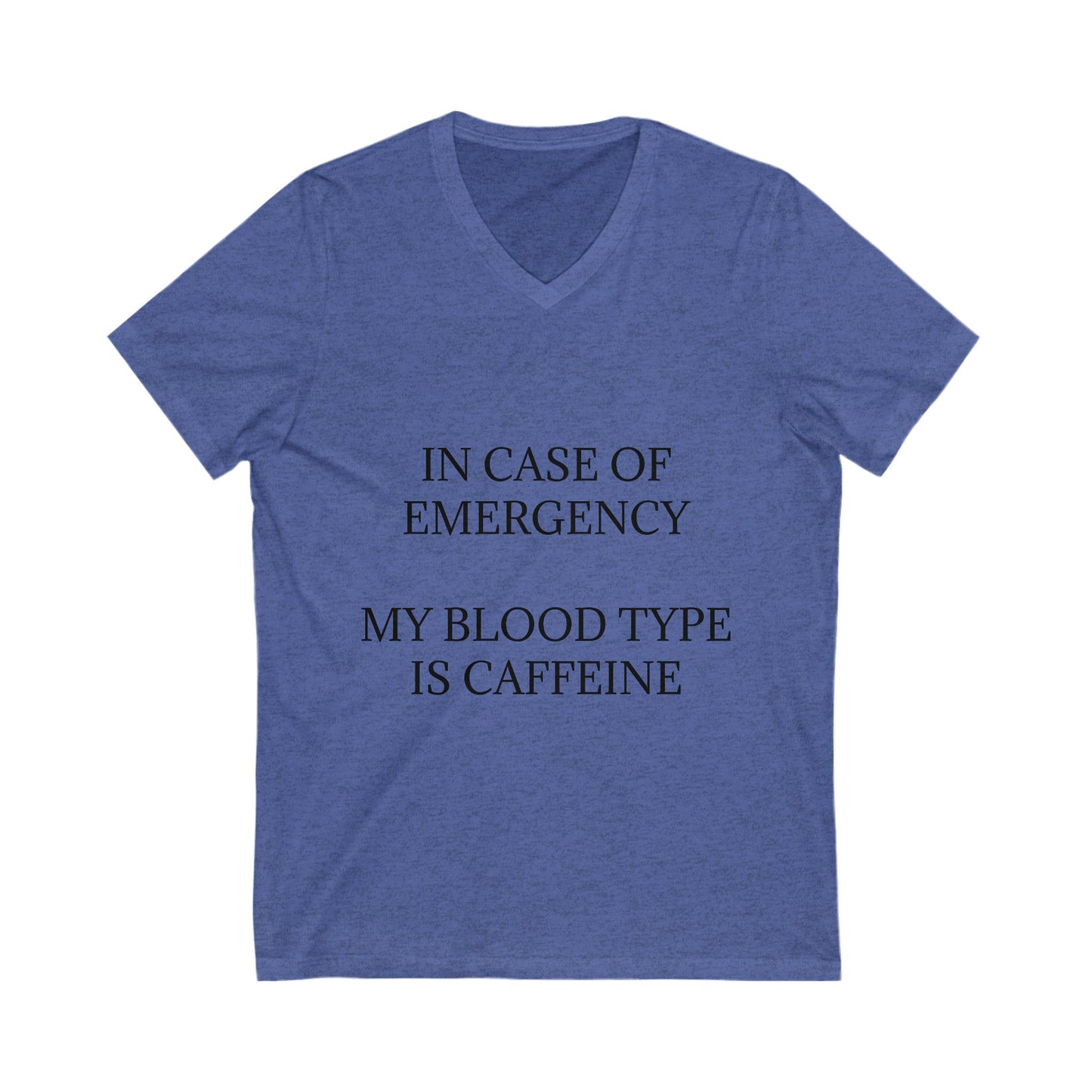 Blood Type Unisex Short Sleeve V-Neck Tee