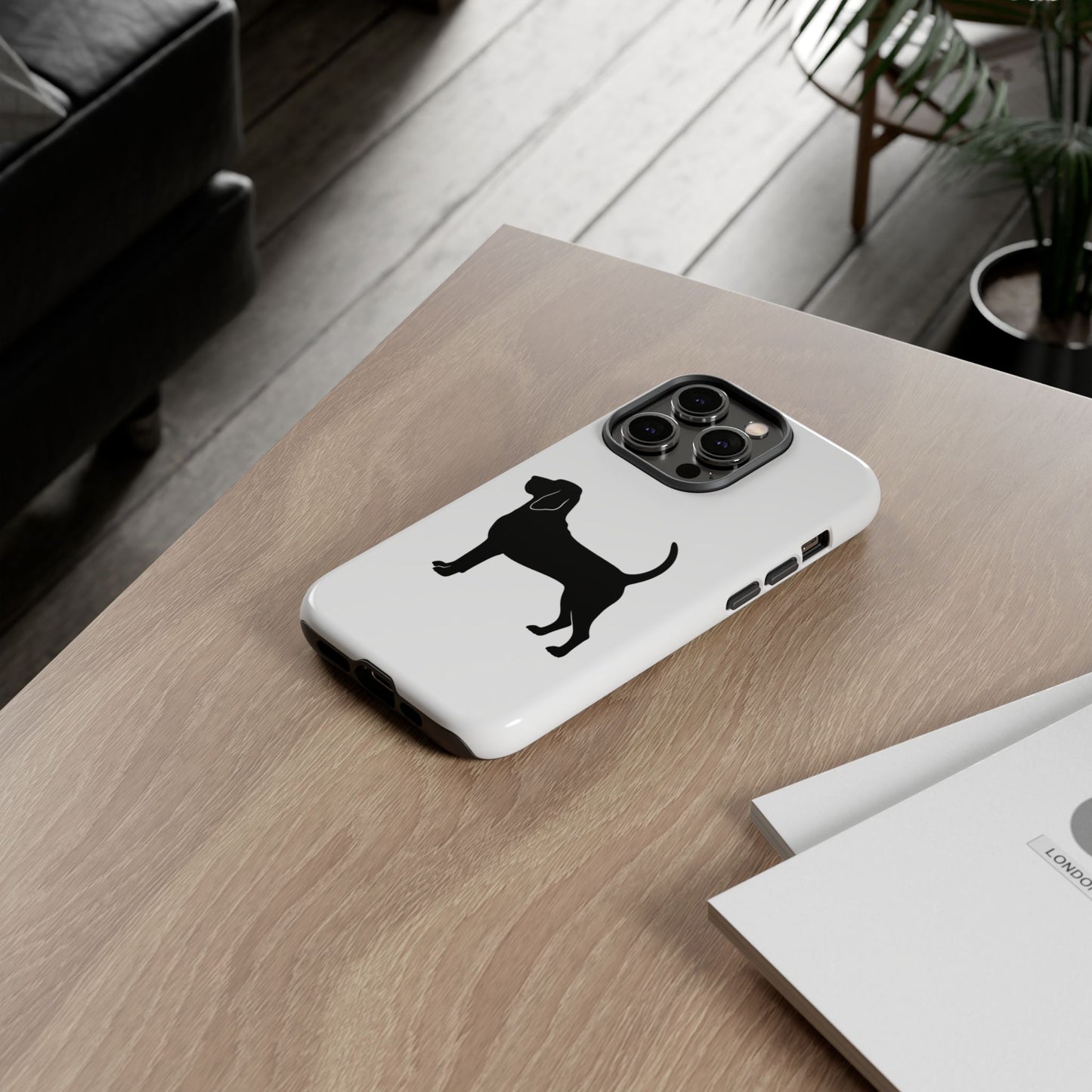 Bloodhound Silhouette iPhone Case