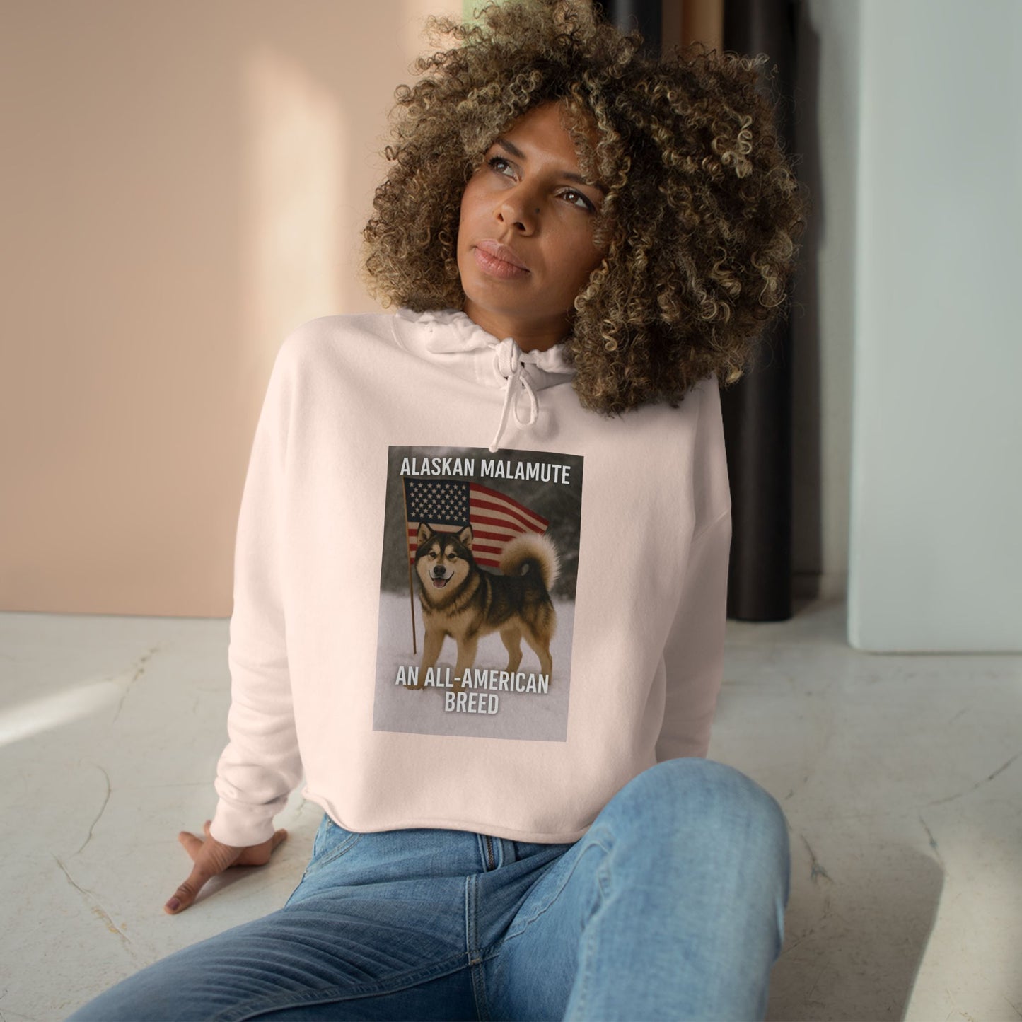 All-American Breed Women's Crop Hoodie