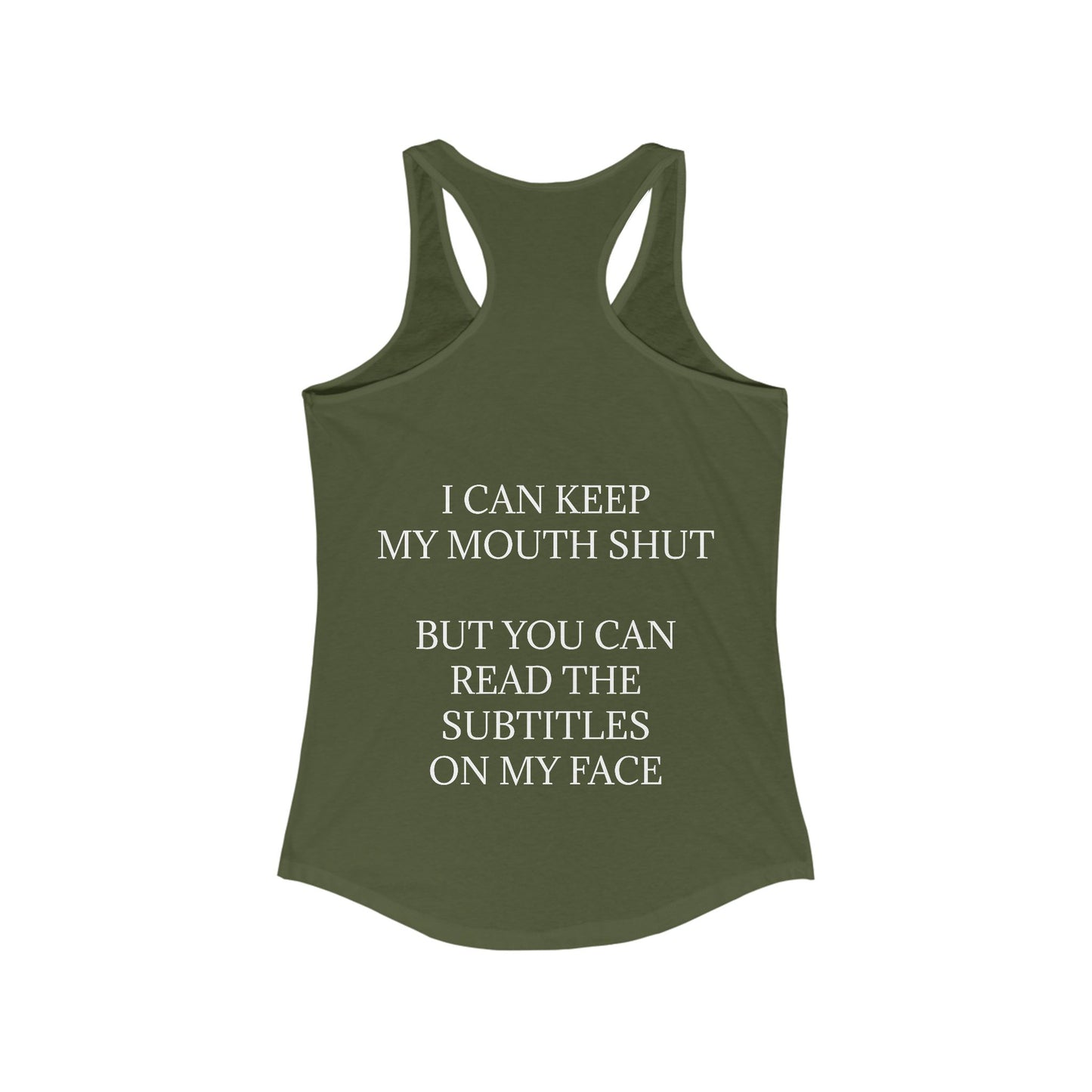 Subtitles Women's Racerback Tank