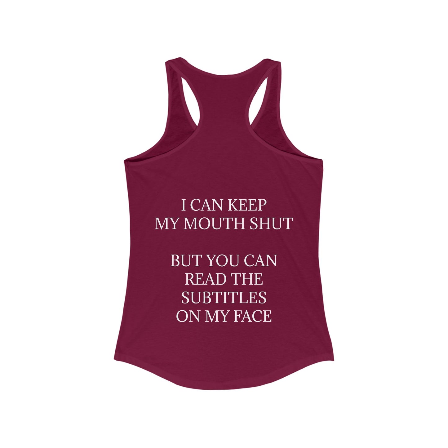 Subtitles Women's Racerback Tank