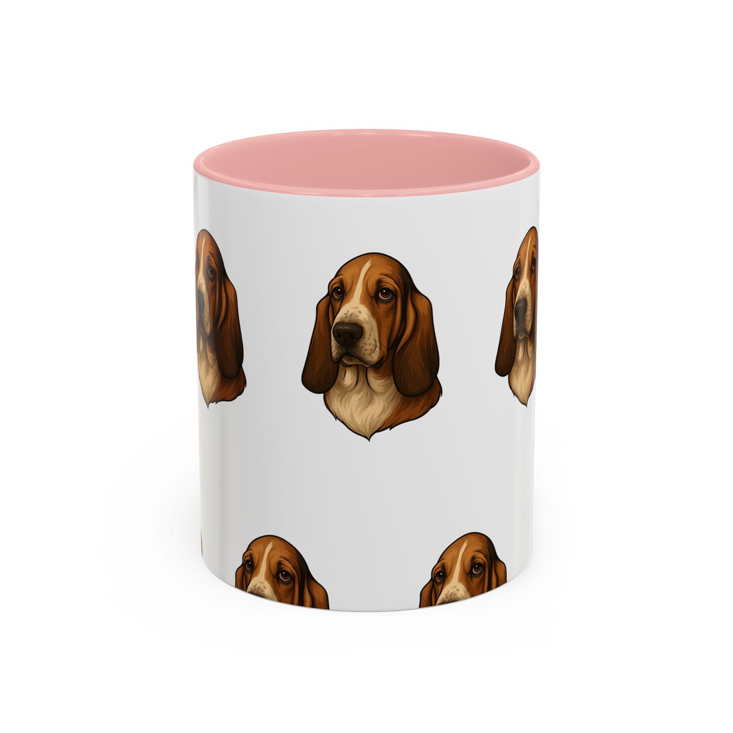 Basset Hound Head 2-Tone Coffee Mug
