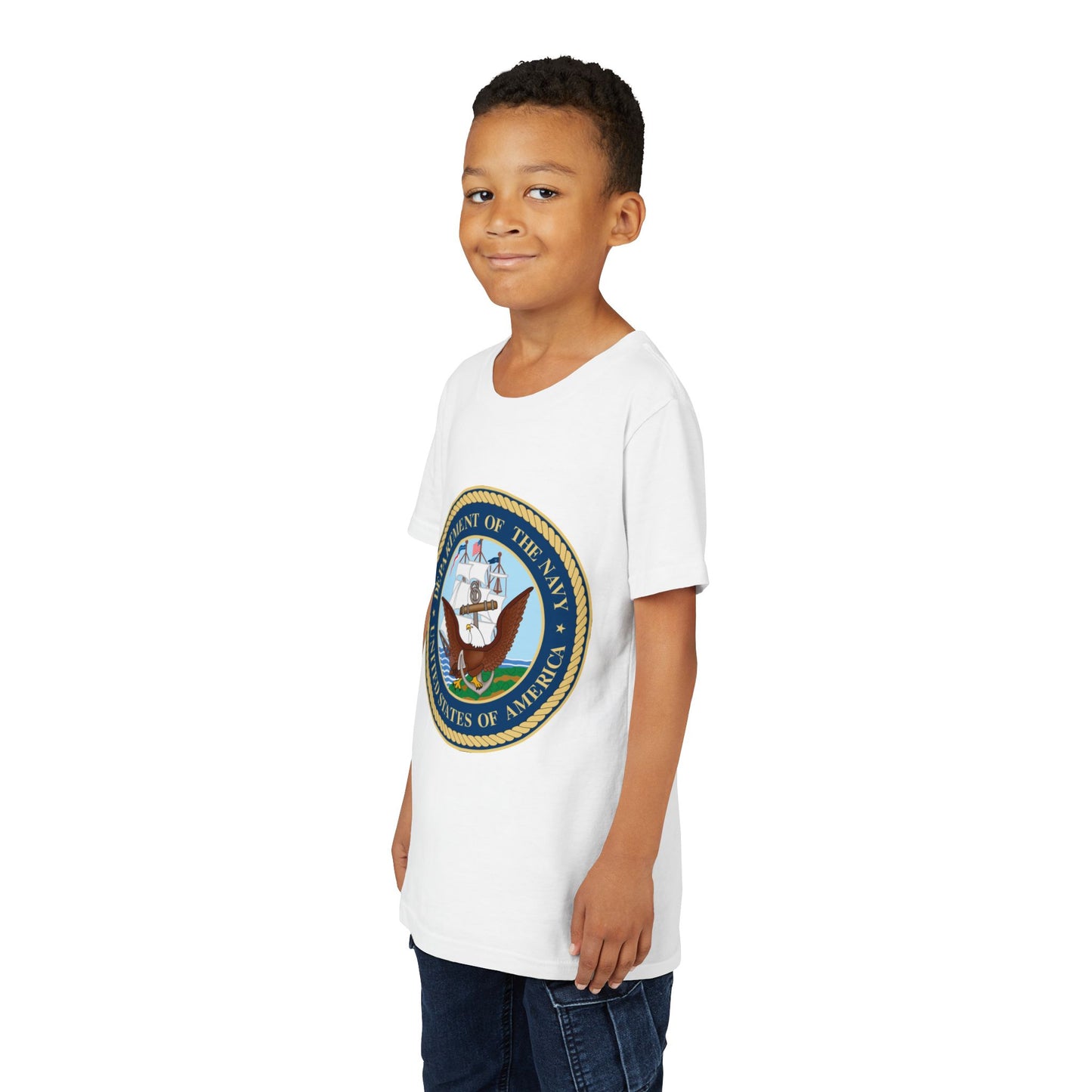 US Navy Youth Unisex Short Sleeve Crewneck Tee