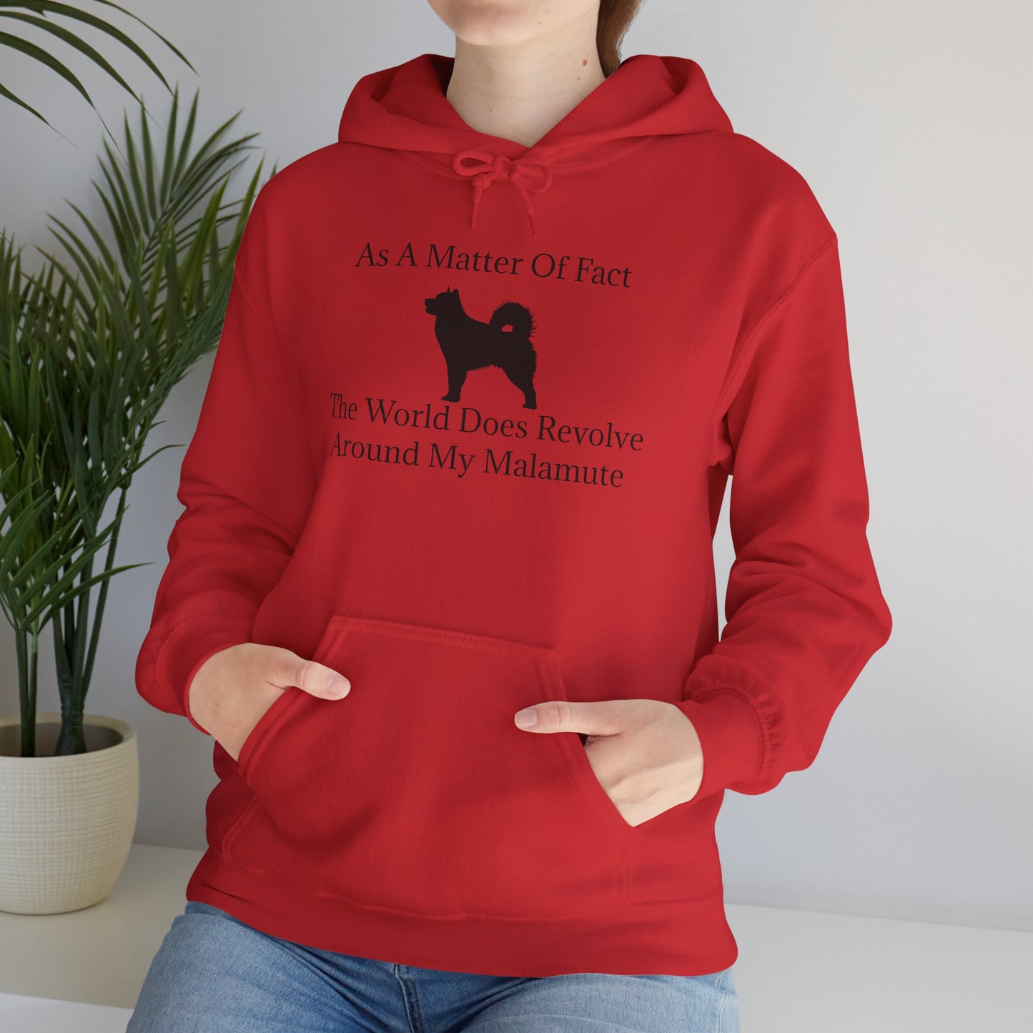 Matter Of Fact Malamute Unisex Hoodie