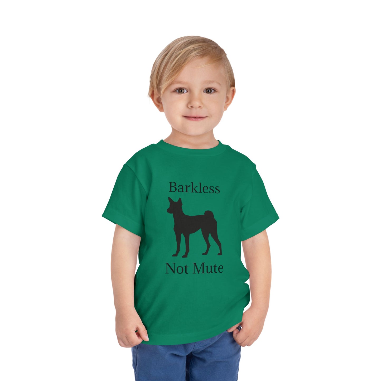 Barkless Not Mute Toddler Unisex Short Sleeve Crewneck Tee