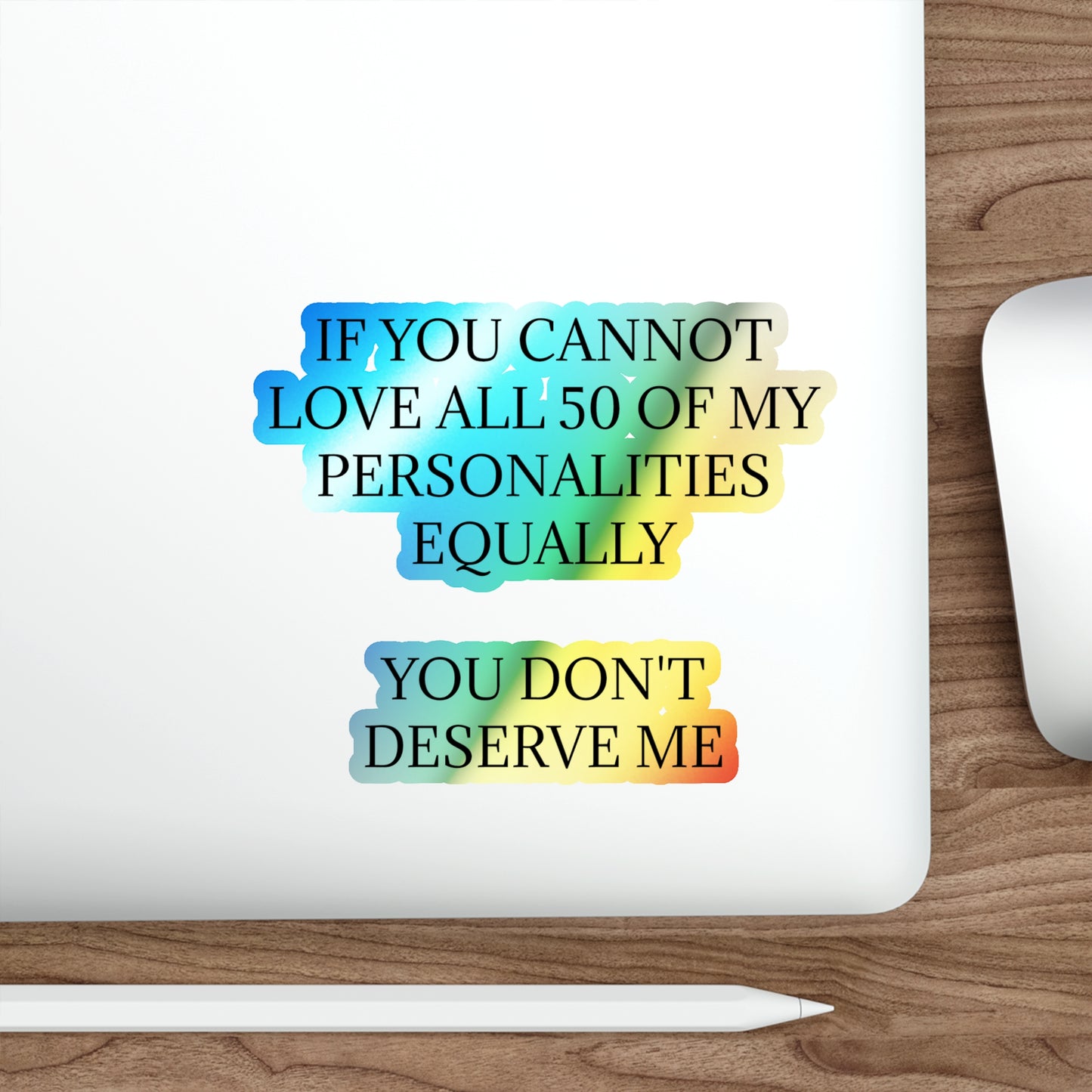 50 Personalities Holographic Sticker