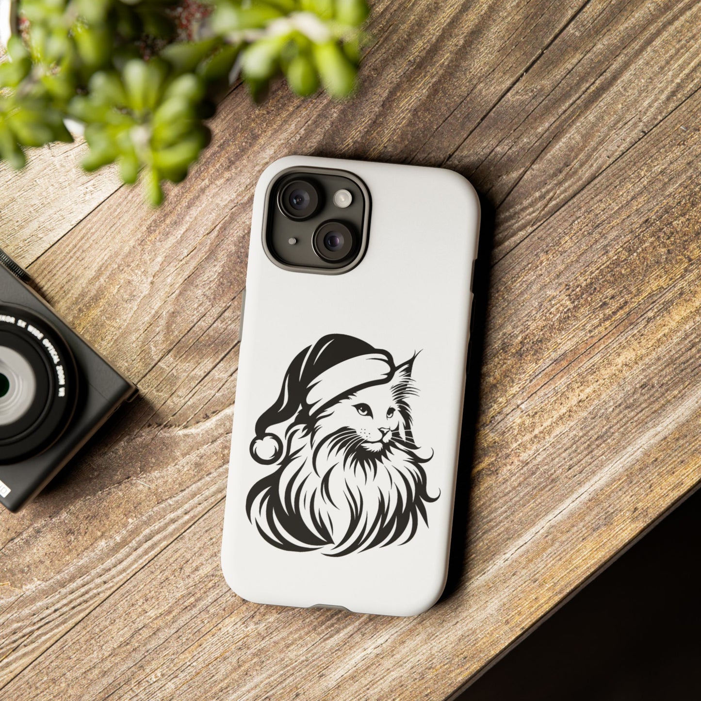 Santa Paws Cat iPhone Case