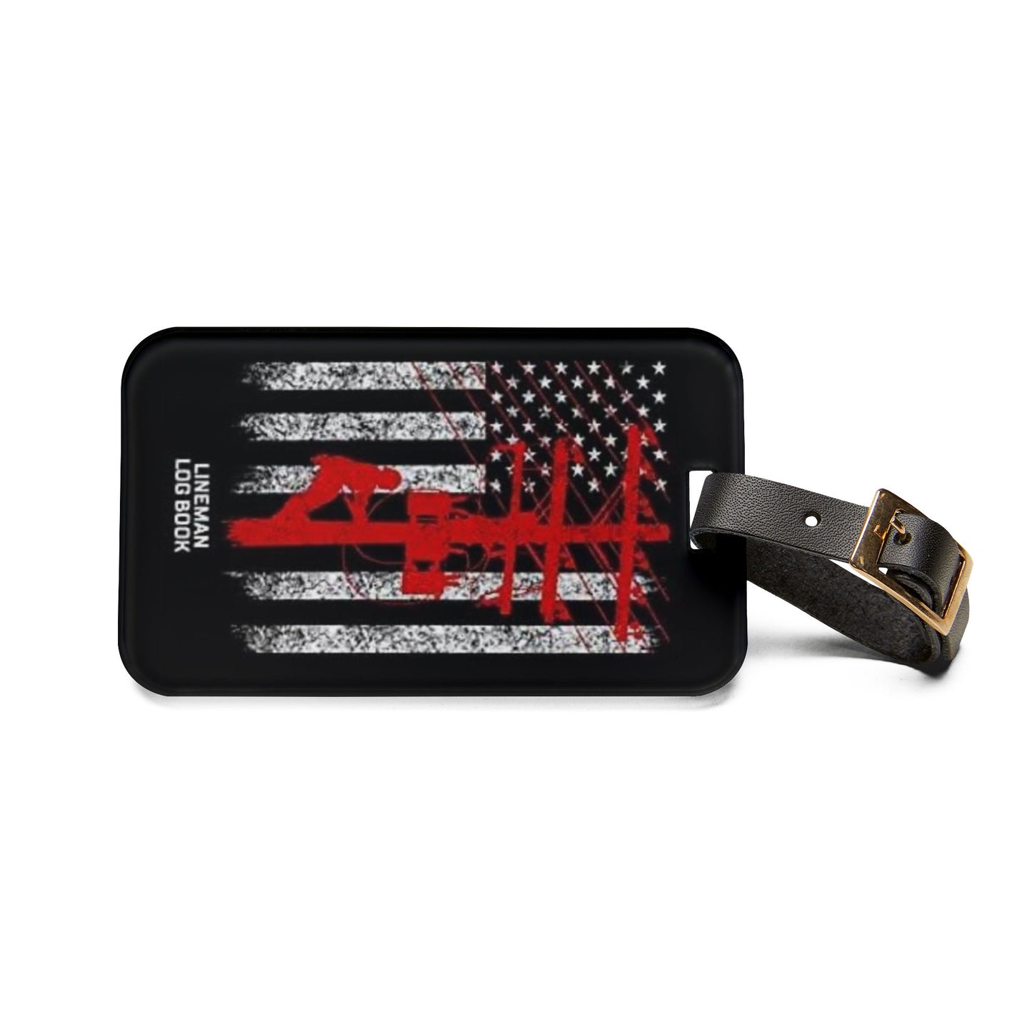 Lineman Leather Strap Luggage Tag
