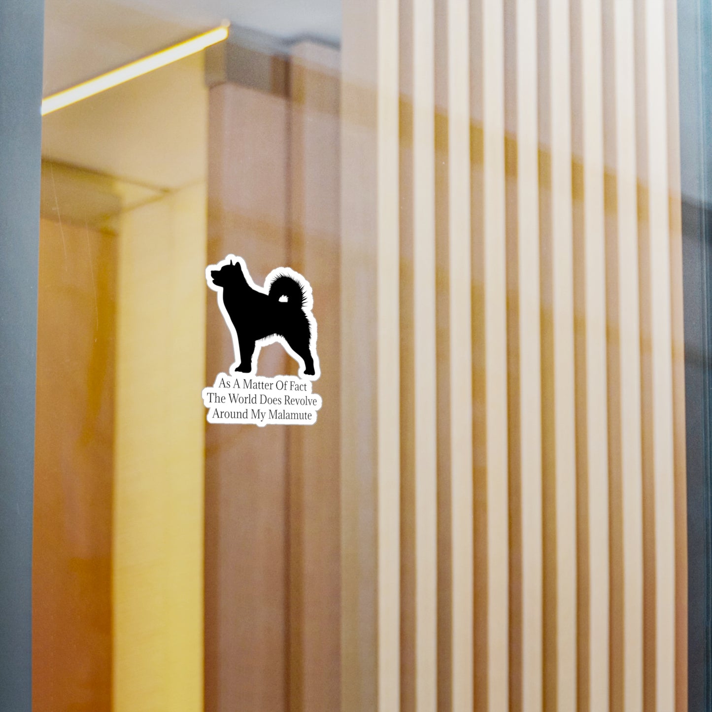 Matter Of Fact Malamute Vinyl Decal