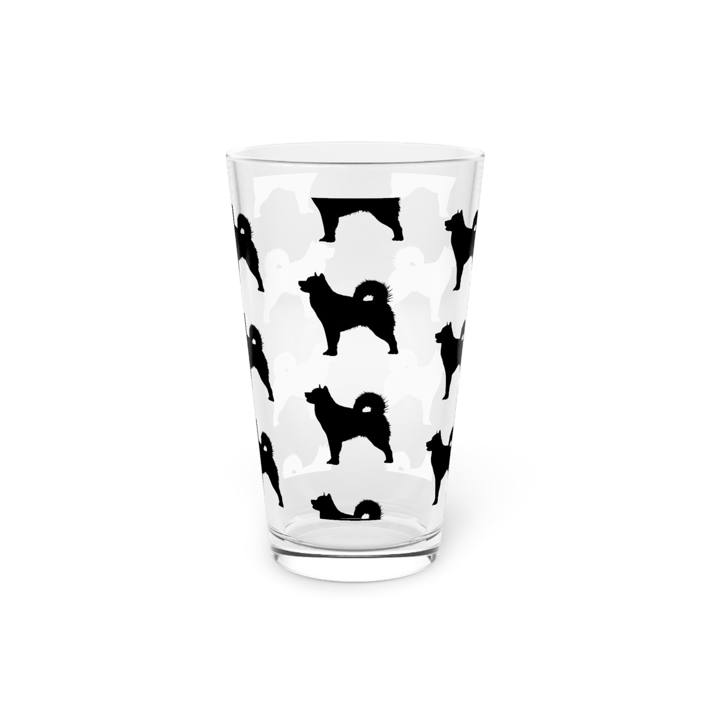 Malamute Silhouette Drinking Glass