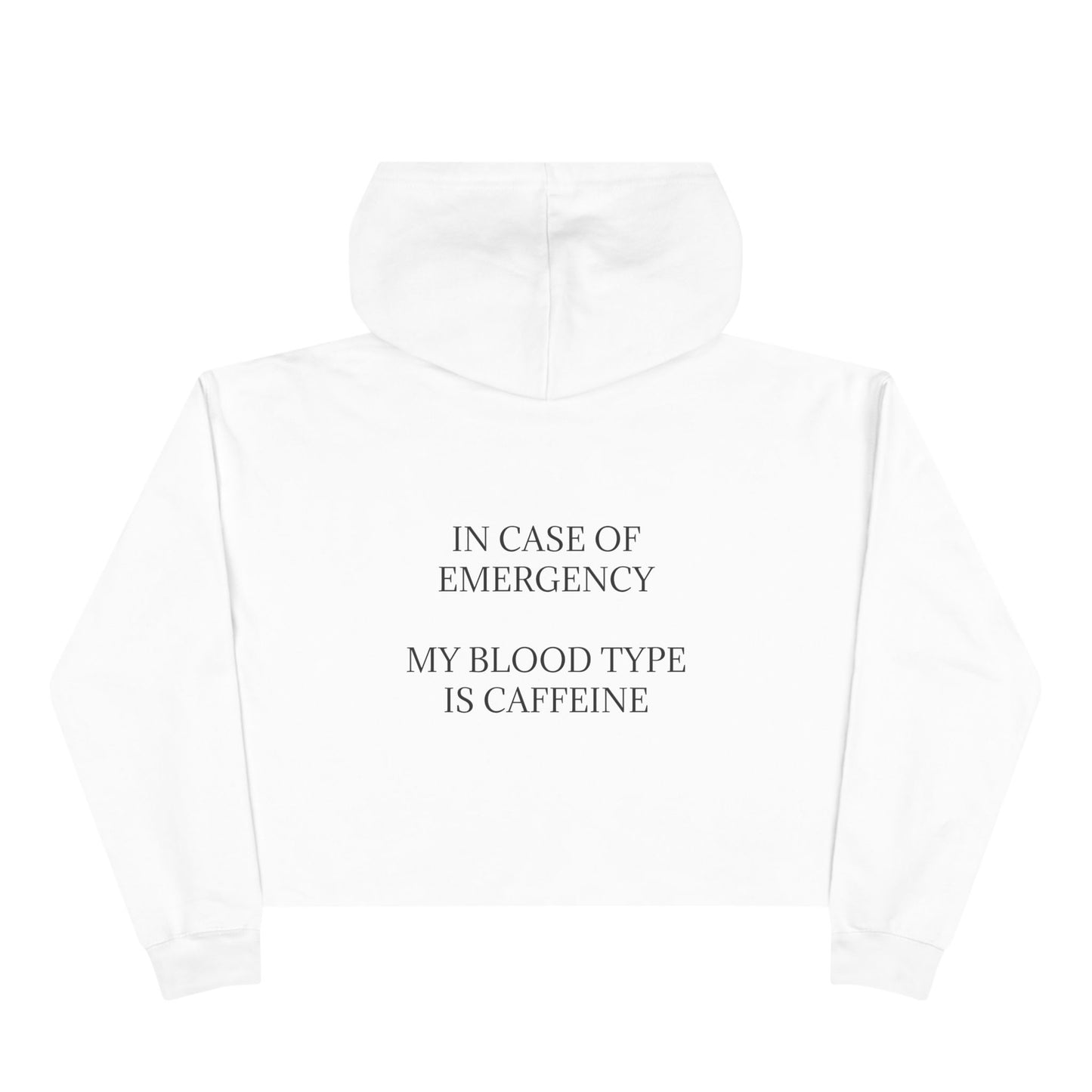 Blood Type Women's Crop Hoodie