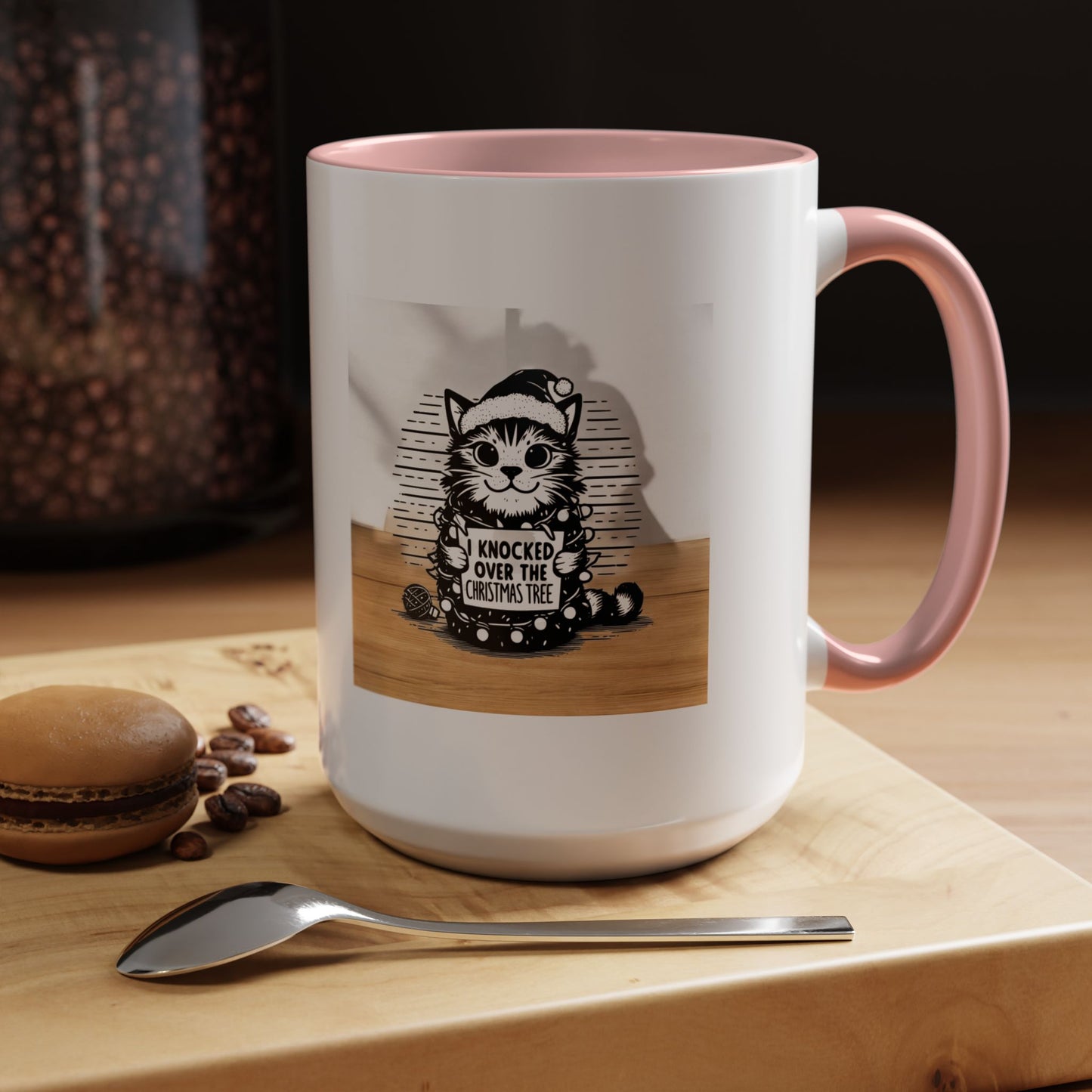 Naughty Cat 2-Tone Coffee Mug