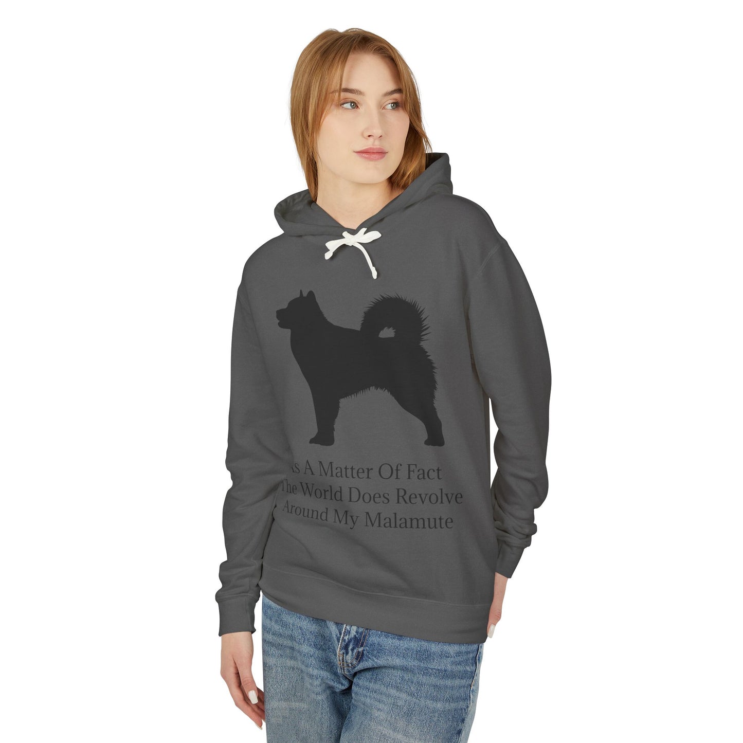 Matter Of Fact Malamute Unisex Lightweight Hoodie