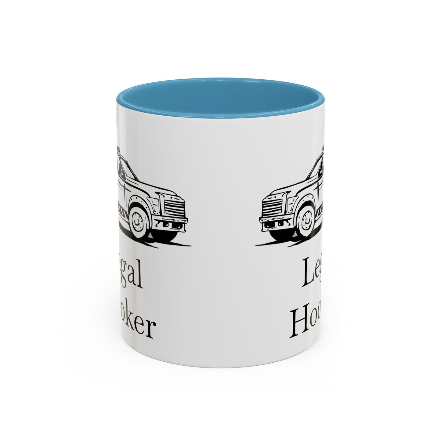Legal H**ker Wheel Lift Tow Truck 2-Tone Coffee Mug