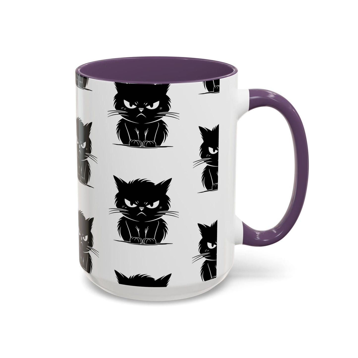 Angry Cat 2-Tone Coffee Mug